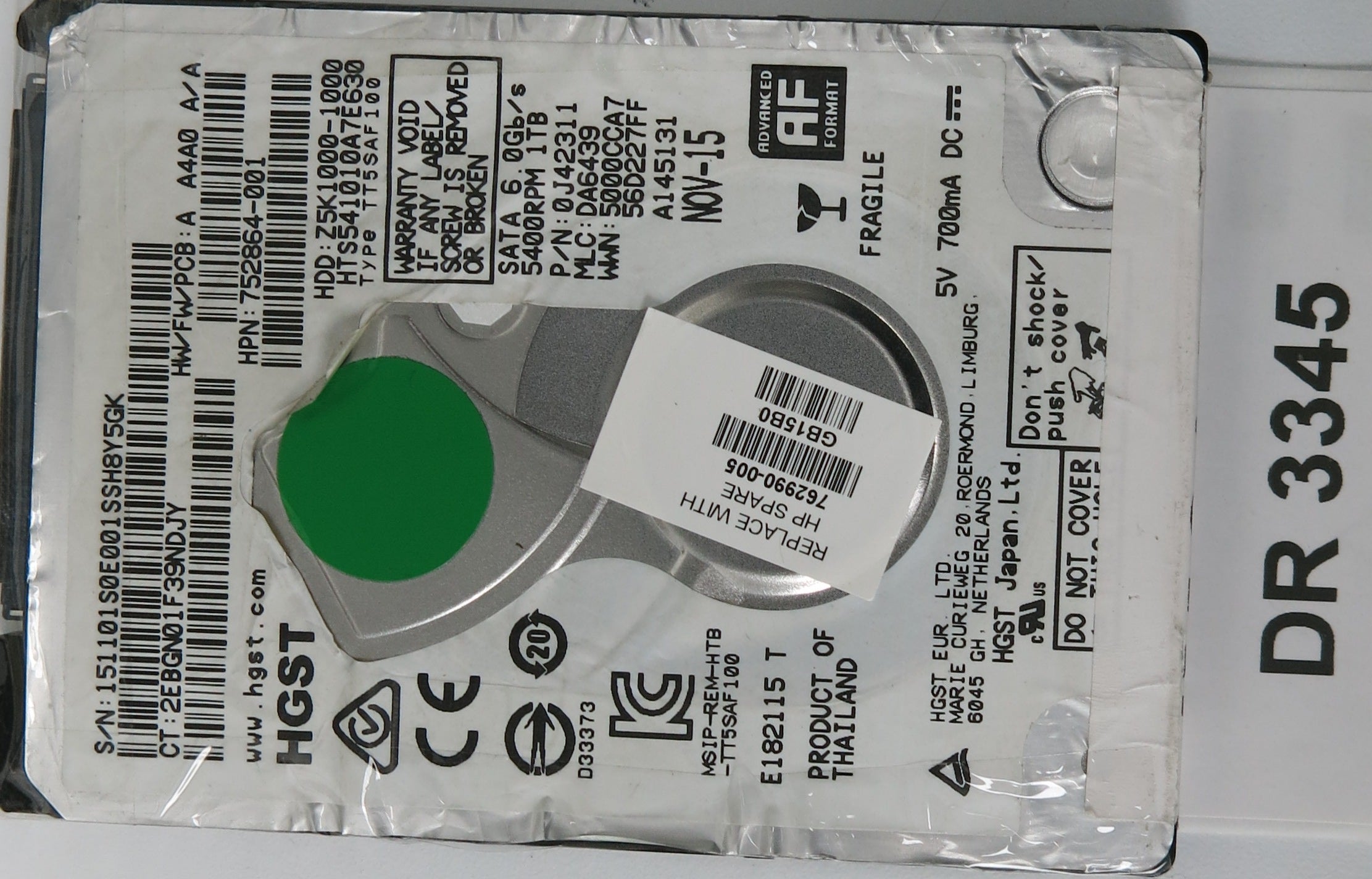 HTS541010A7E630, 1TB 2.5, PCB:420 0A90415 01 REV