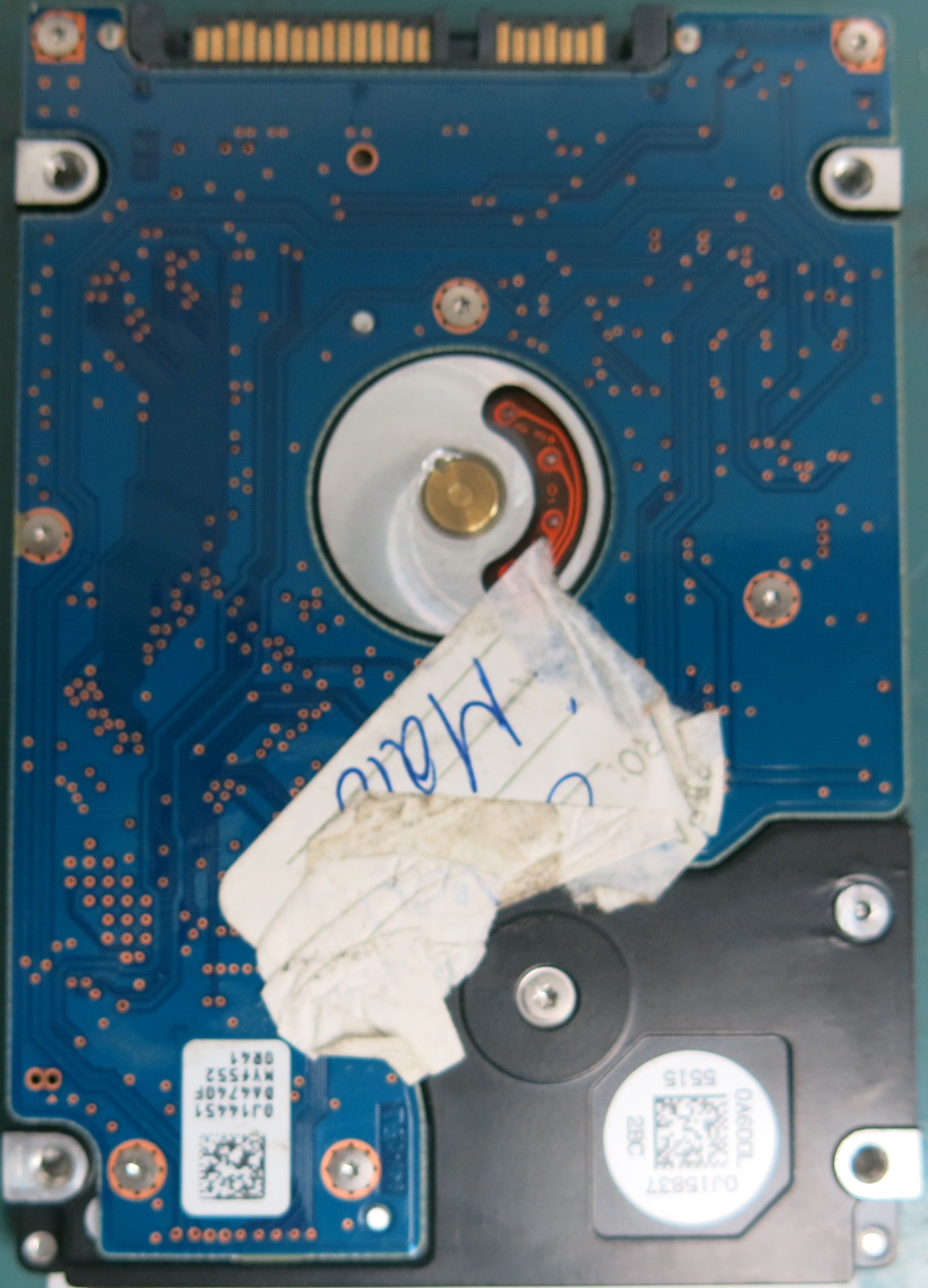 HTS541010A9E680, Serial Number: 160509JA1096DW0UZB2W, P/N: 0J34283, MLC: DA5972, 1000GB 2.5