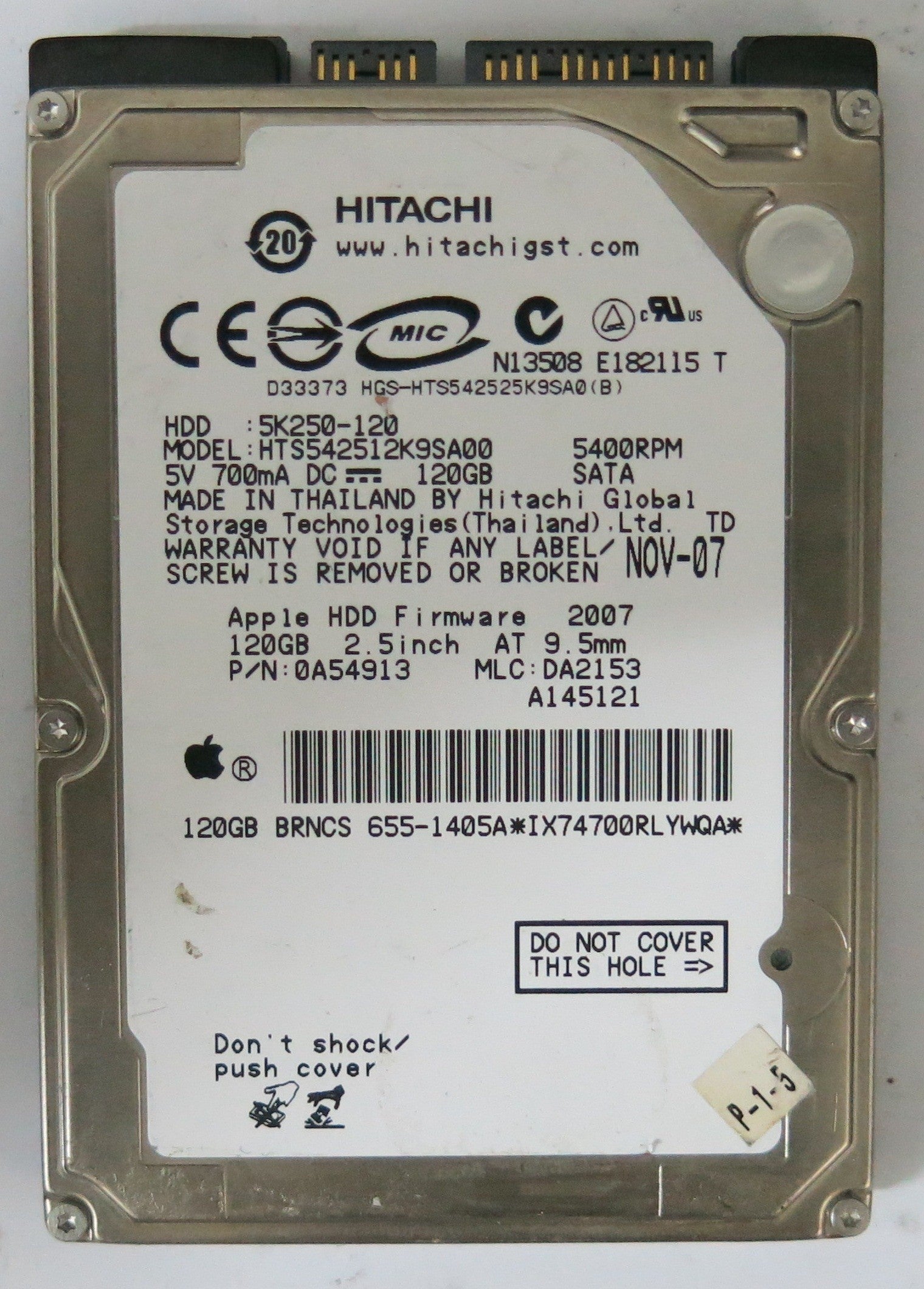 HTS542512K9SA00 PCB 220 0A90002 01 120GB