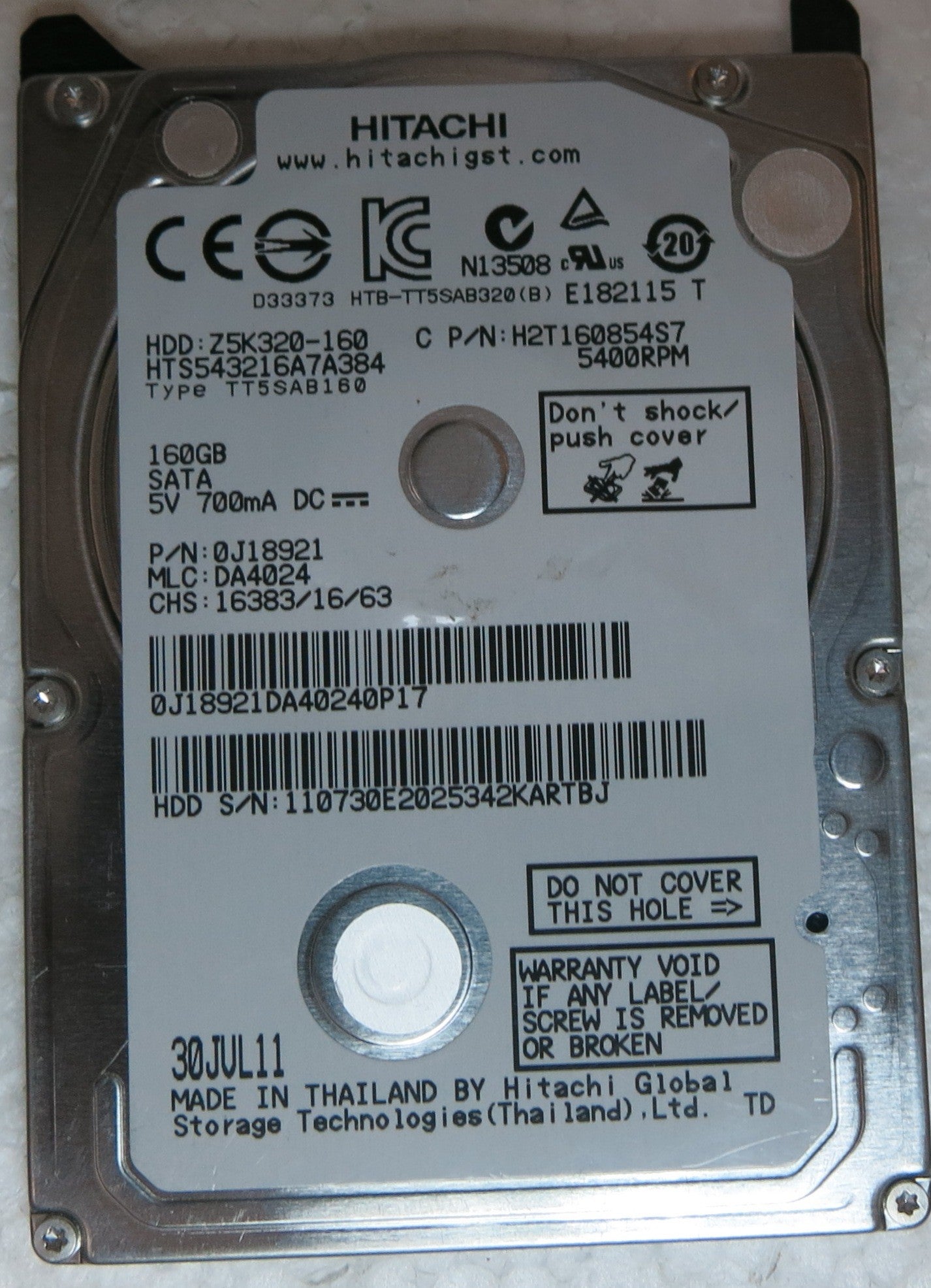 HTS543216A7A384 MLC DA4024 220 0A90269 01 PCB