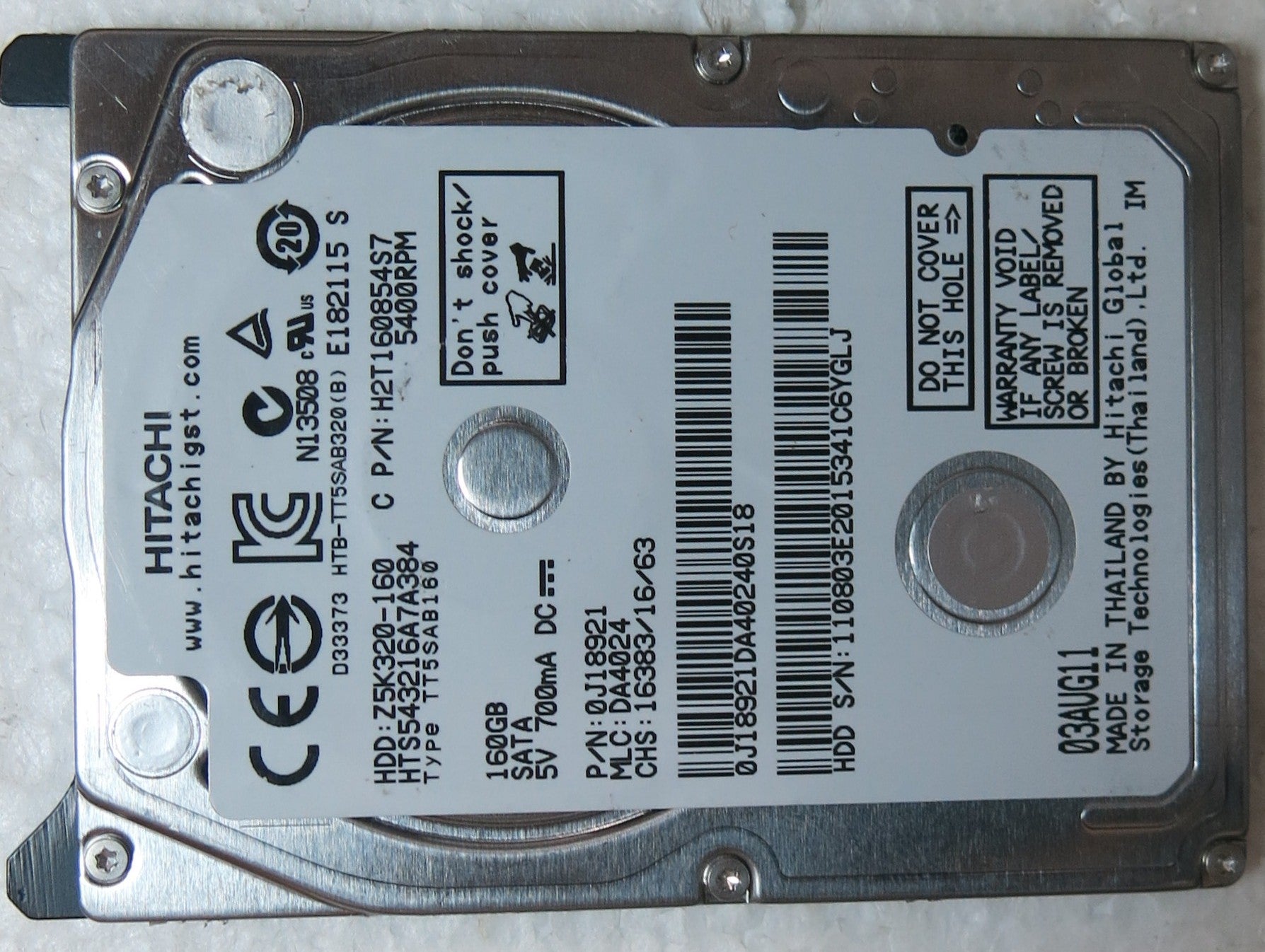 HTS543216A7A384 MLC DA4024 220 0A90269 01 PCB