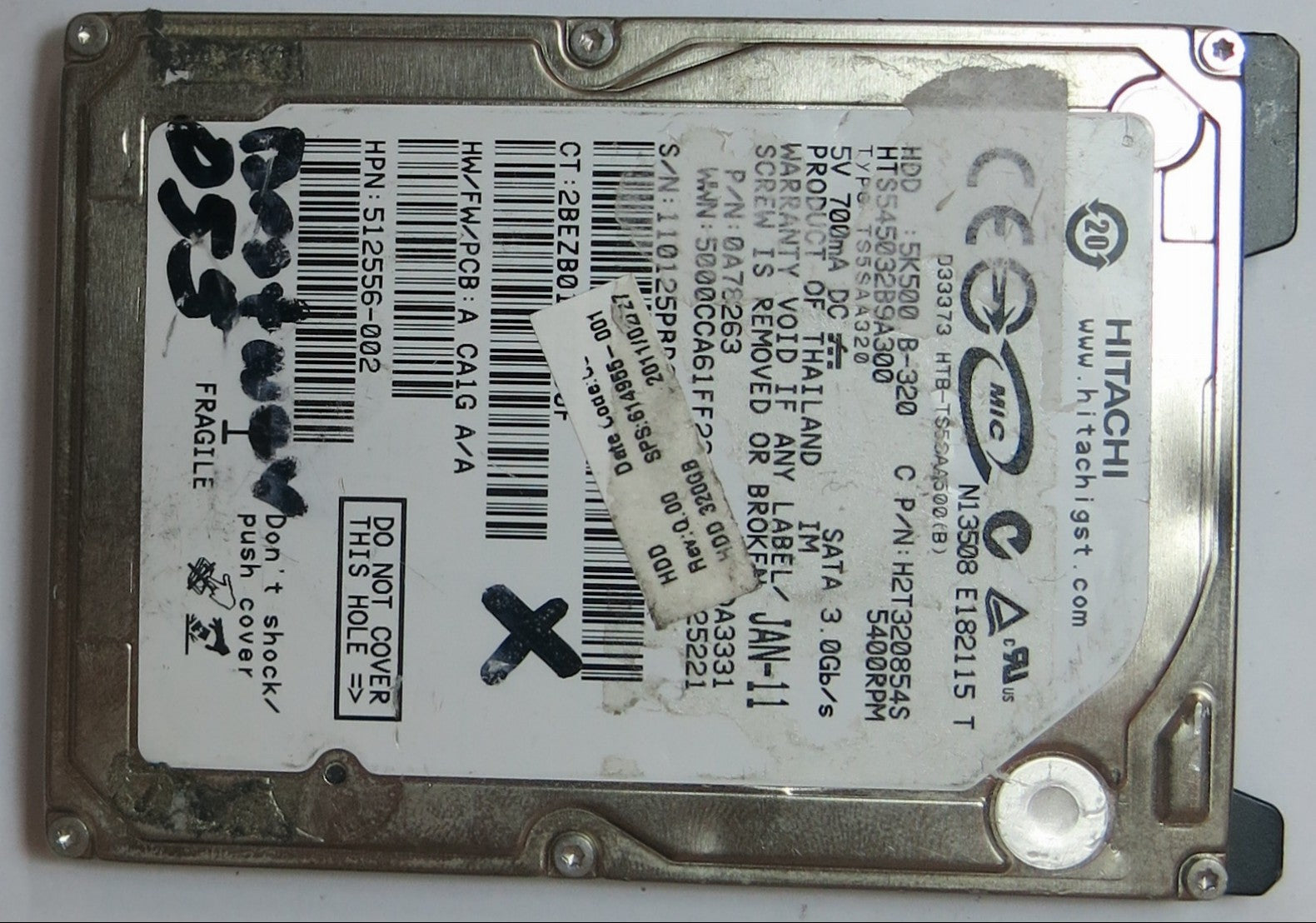 HTS545032B9A300 MLC  220 0A90161 01  PCB