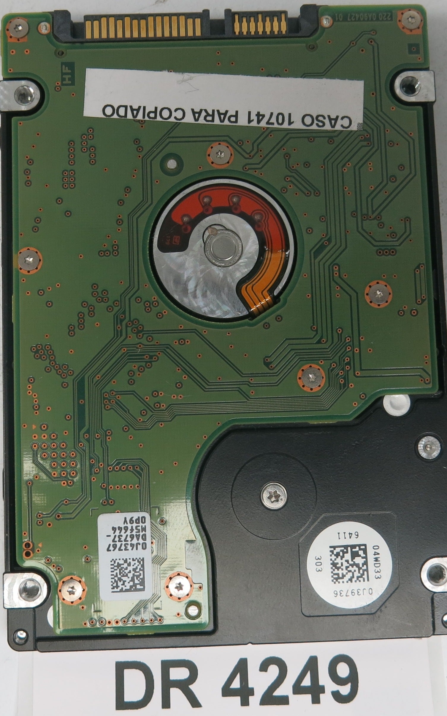 HTS545050A7E680, Serial Number: 161111RB250AAS2L682K, P/N: 0J47805, MLC: DA7150, PCB: 220 0A90427 01