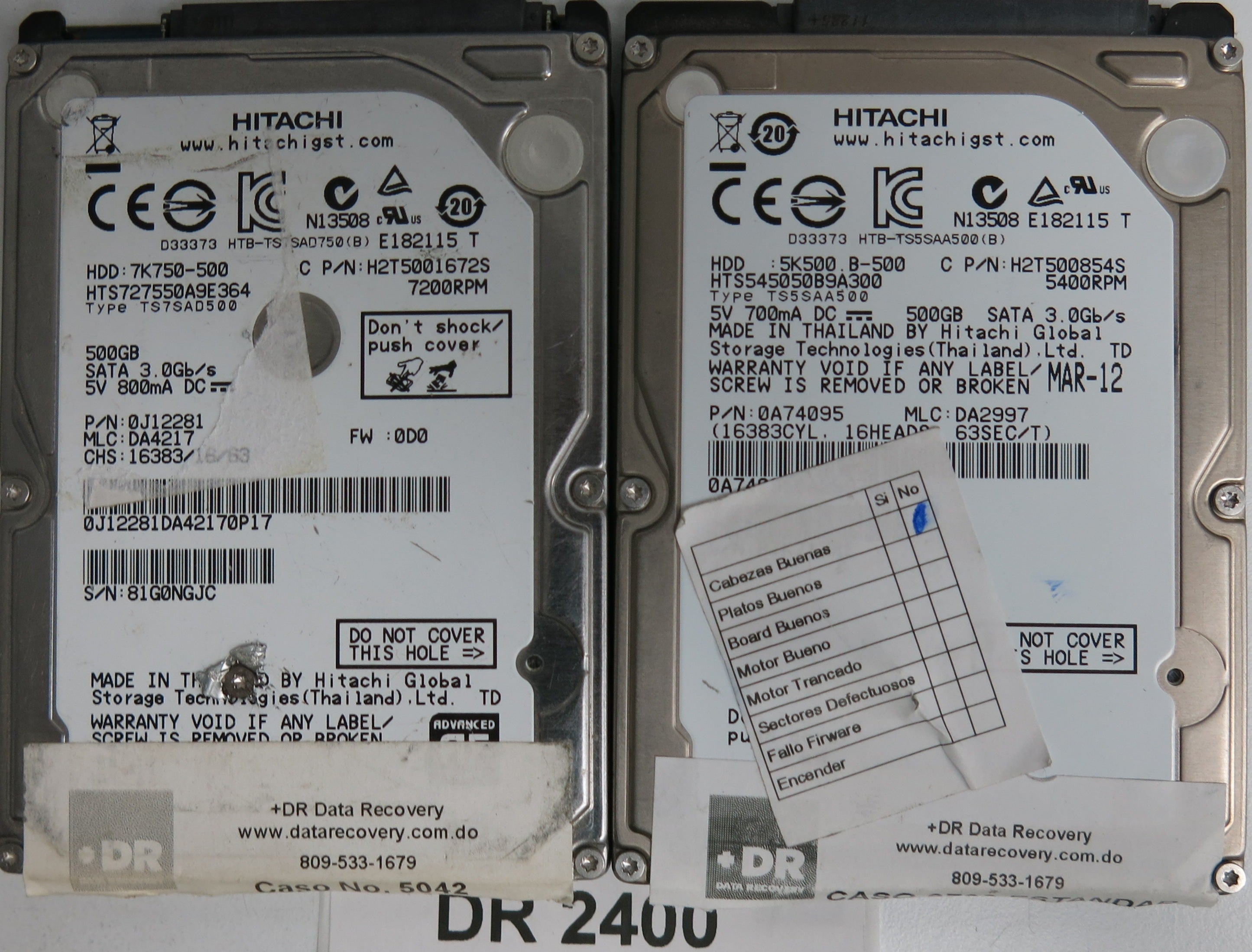 HTS545050B9A300, P/N: 0A74095, MLC: DA2997, 500GB 3.5, PCB: 220 0A90161 01