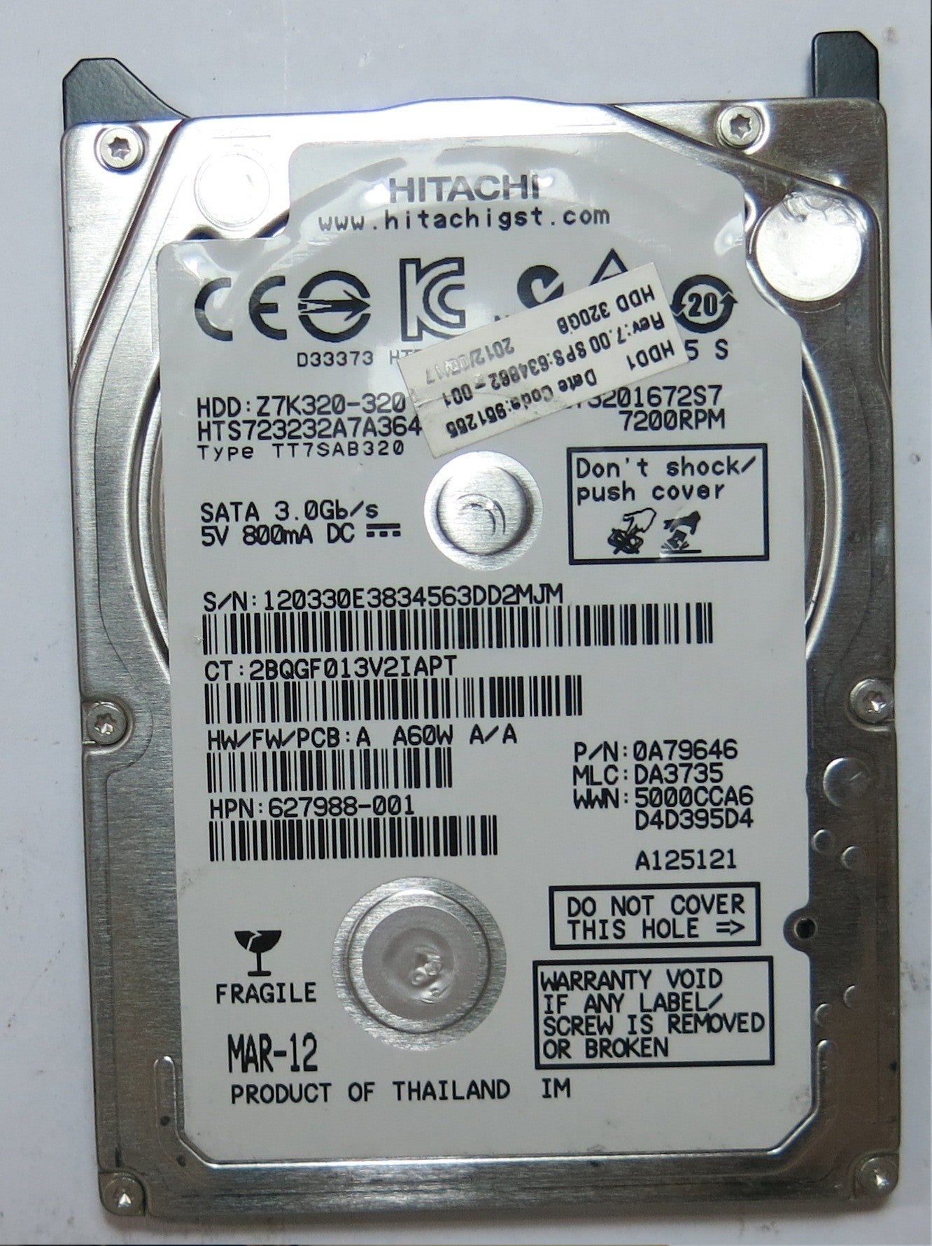 HTS723232A7A364 0A79646 220 0A90269 01 PCB