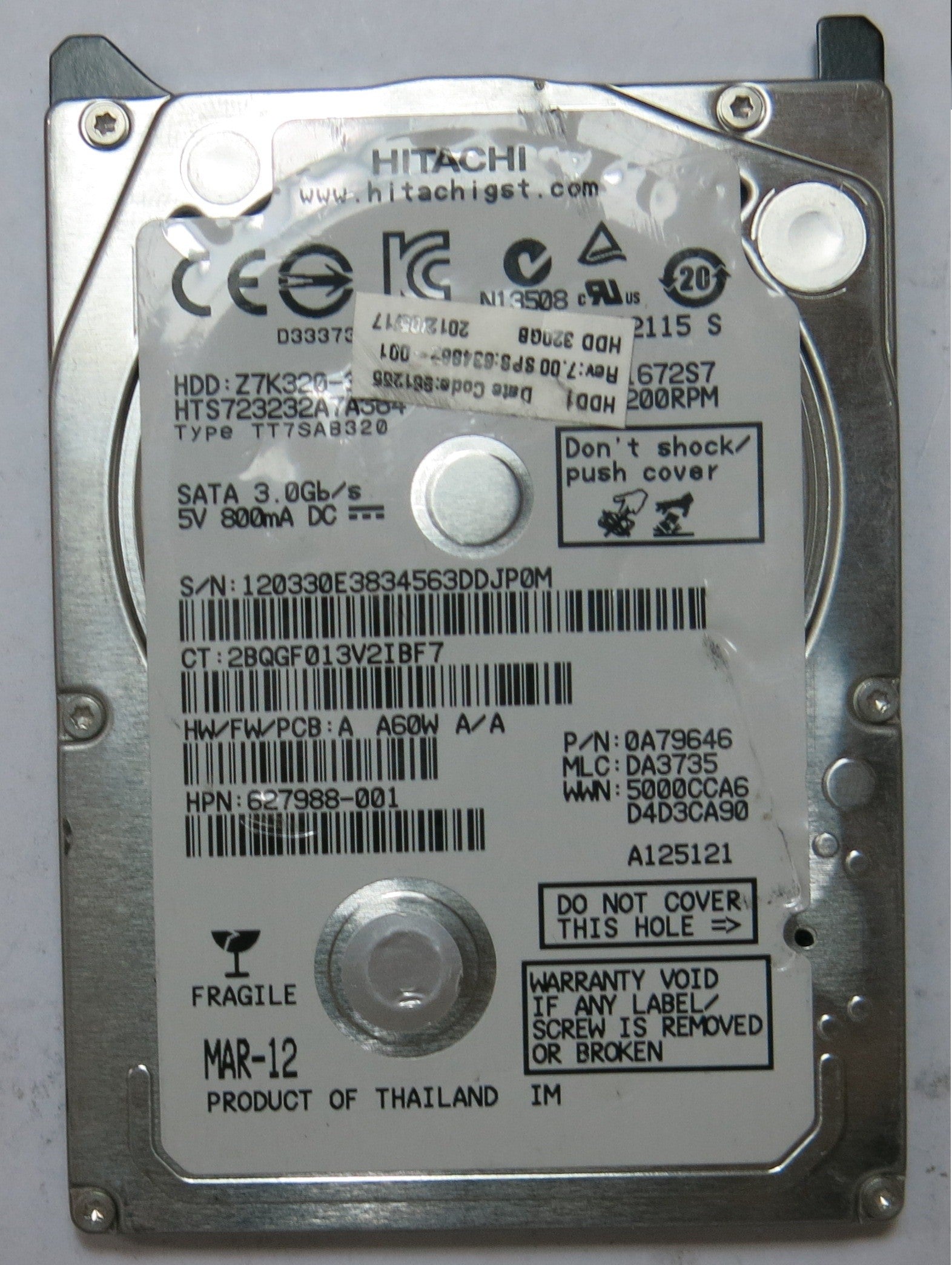 HTS723232A7A364 0A79646 220 0A90269 01 PCB