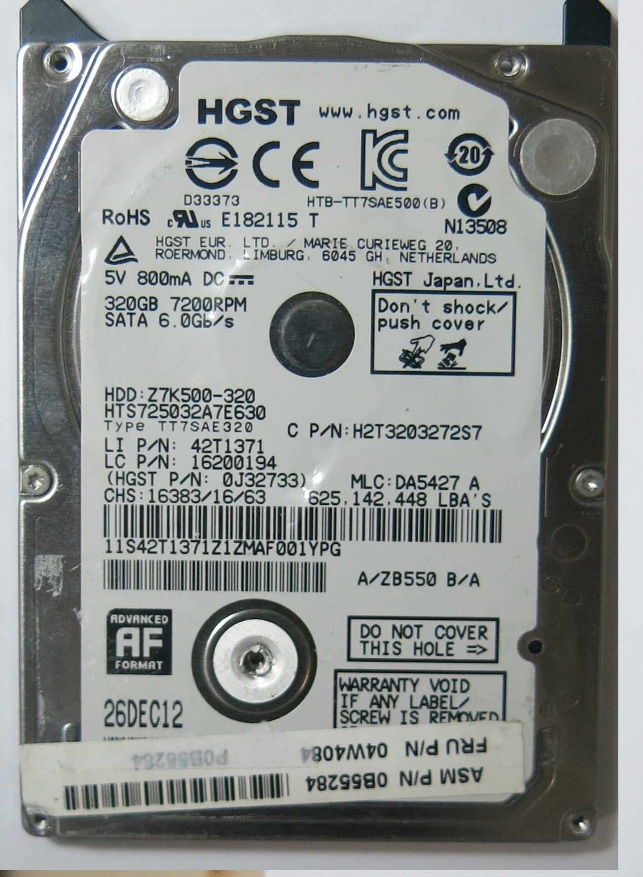 HTS725032A7E630  220 0A90351 01 PCB