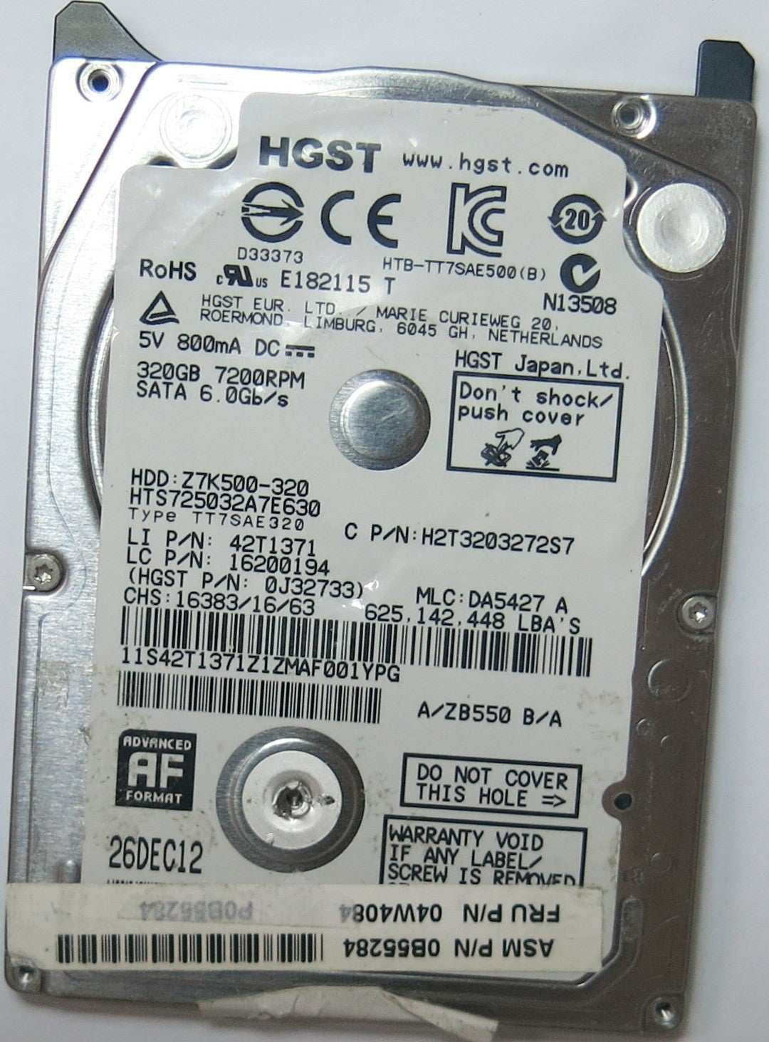 HTS725032A7E630 PN HST3203272S7 220 0A90351 01  PCB