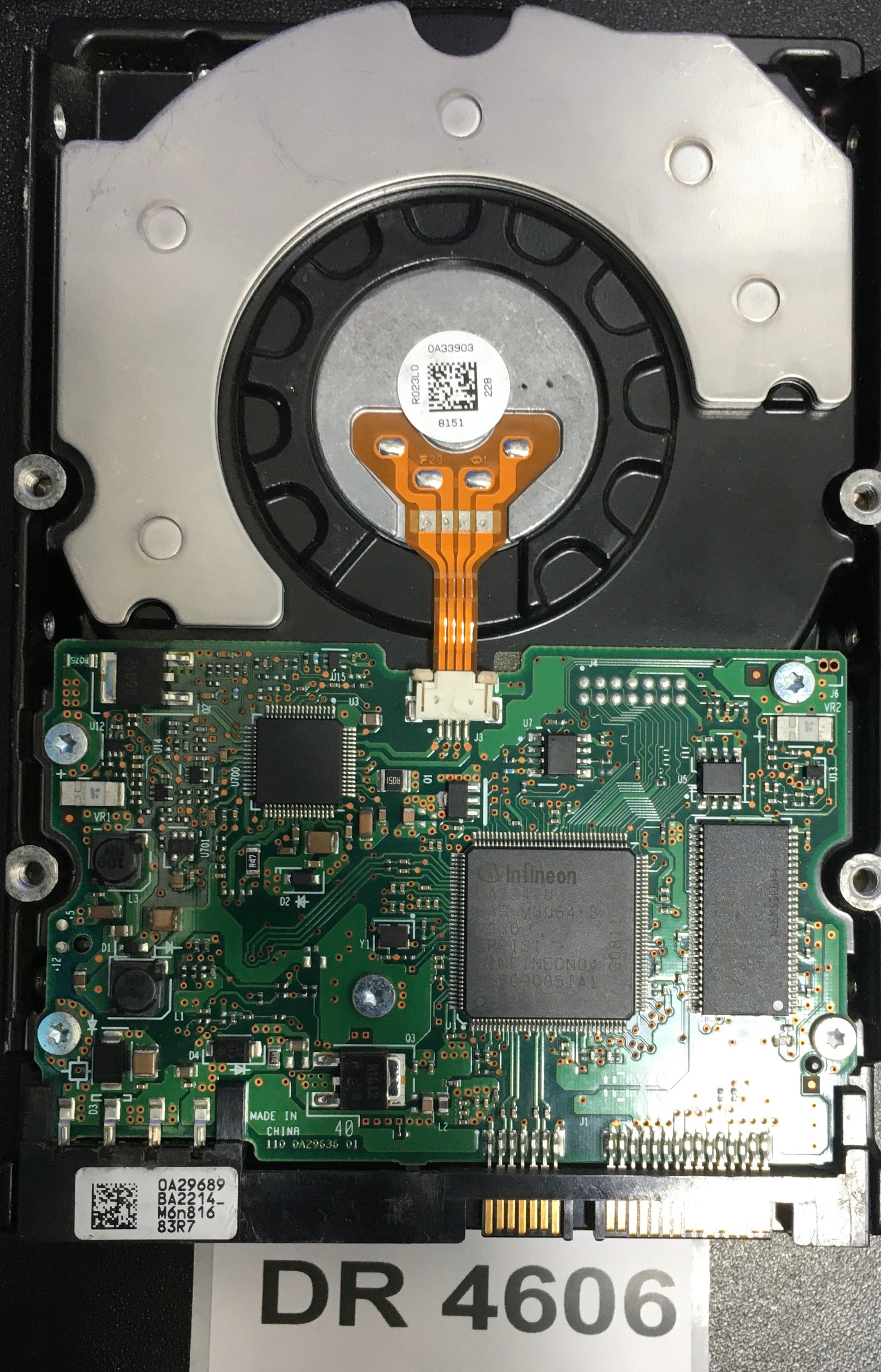 HUA7210100KLA330,  P/N: 0A35002,  MLC: BA2588,  Serial: PAJNEEHE,  1000GB 3.5  PCB :110 0A29636 01- REV A