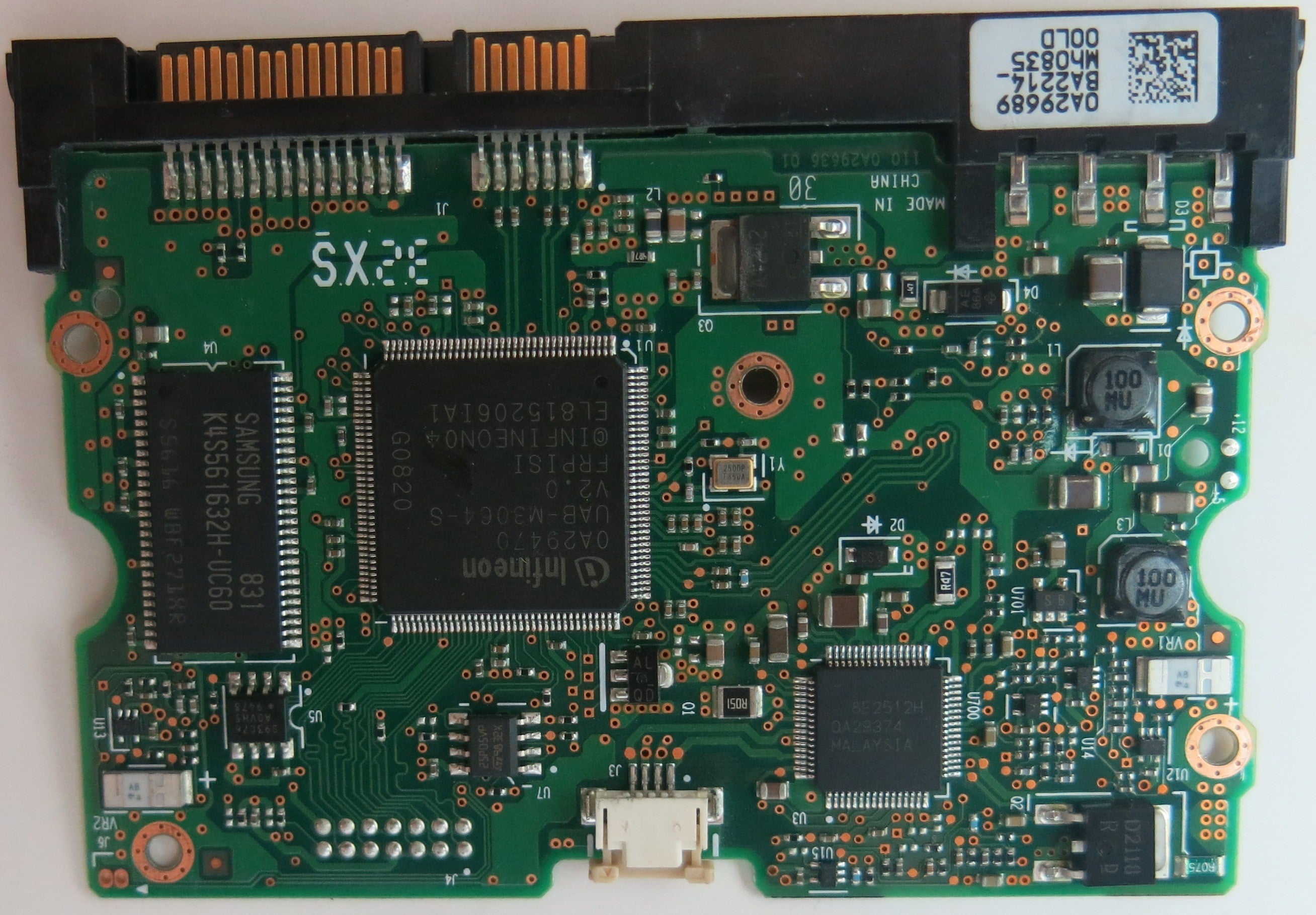 HUA721010KLA330, PN 0A34792, MLC  BA2622, 110 0A29636 01 PCB