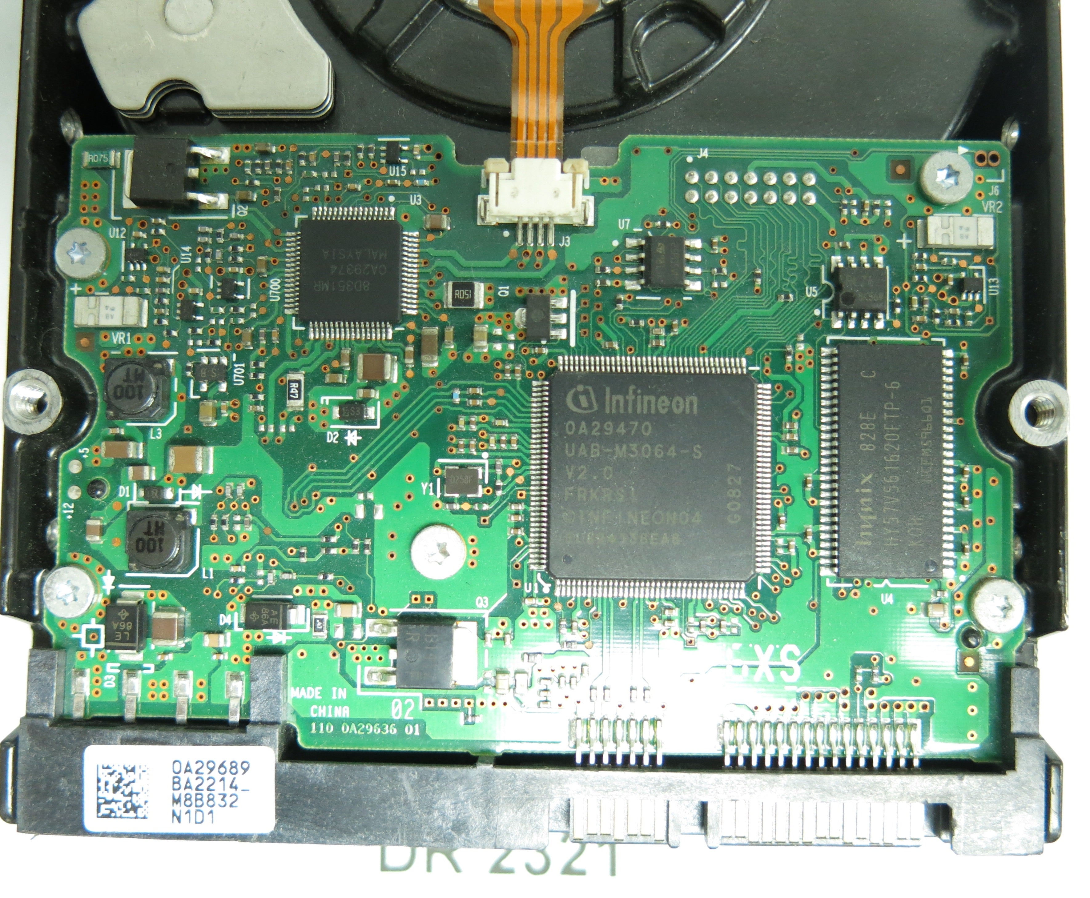 HUA721010KLA330, Serial Number: PBG0P5GF, P/N: 0A34792, MLC: BA2622, 1TB 3.5, PCB: 110 0A29636 01