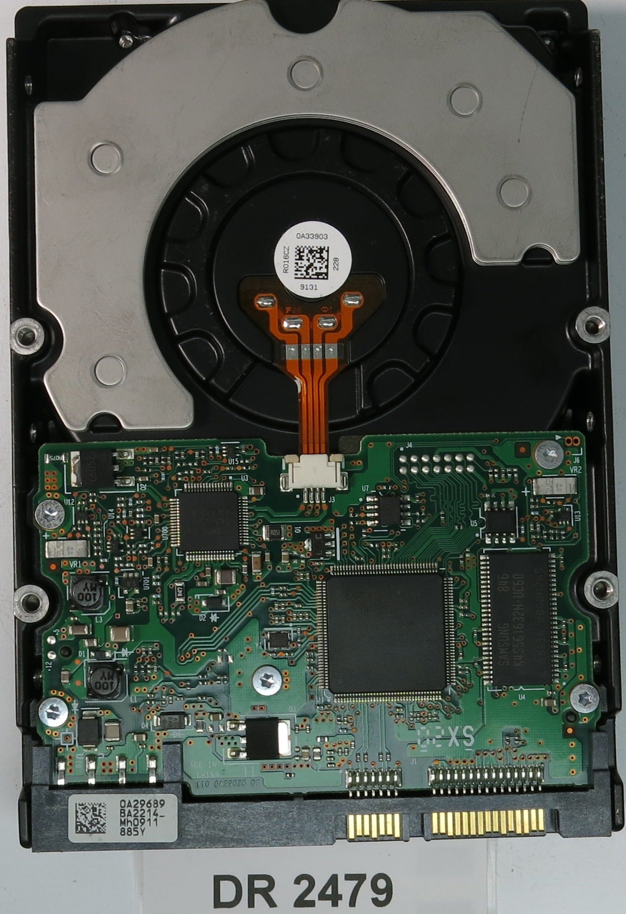 HUA721010KLA330, Serial Number: PBHU9AAE, P/N:0A35772, MLC: BA2772, 1TB 3.5, PCB: 110 0A29036 01