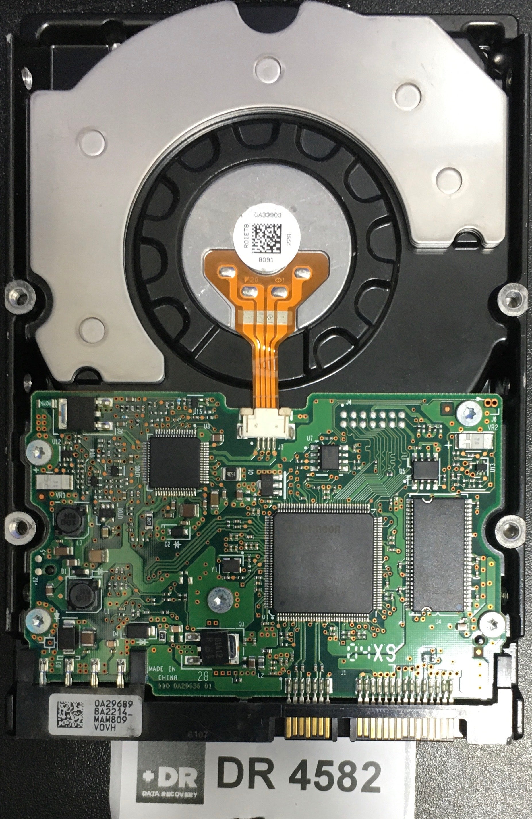 HUA721075KLA330,  P/N: 0A35001,  MLC: BA2588,  Serial: P8GJW70F,  750GB 3.5  PCB :110 0A29636 01