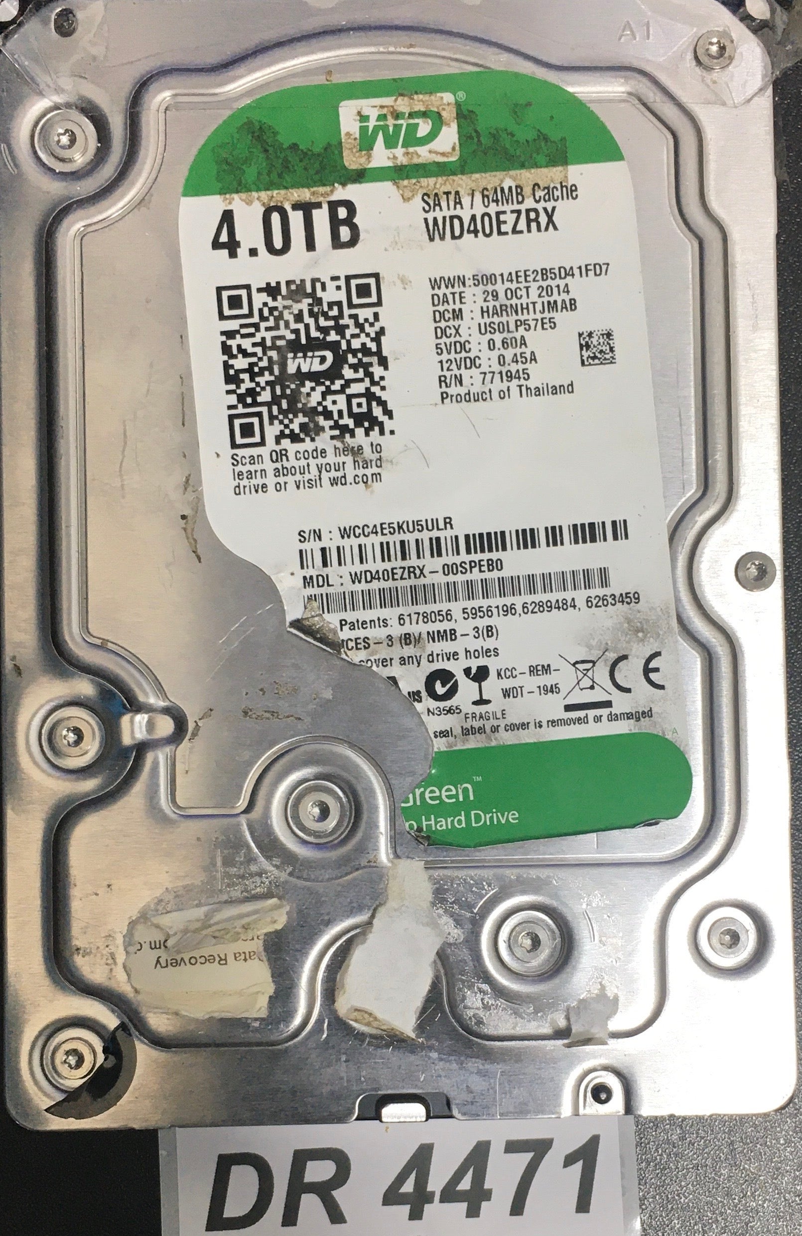HUA722020ALA331 MLC/JPK3FD Serial: B9H43Z1F  2000GB 3.5  PCB: 110 0A90201 01 REV A
