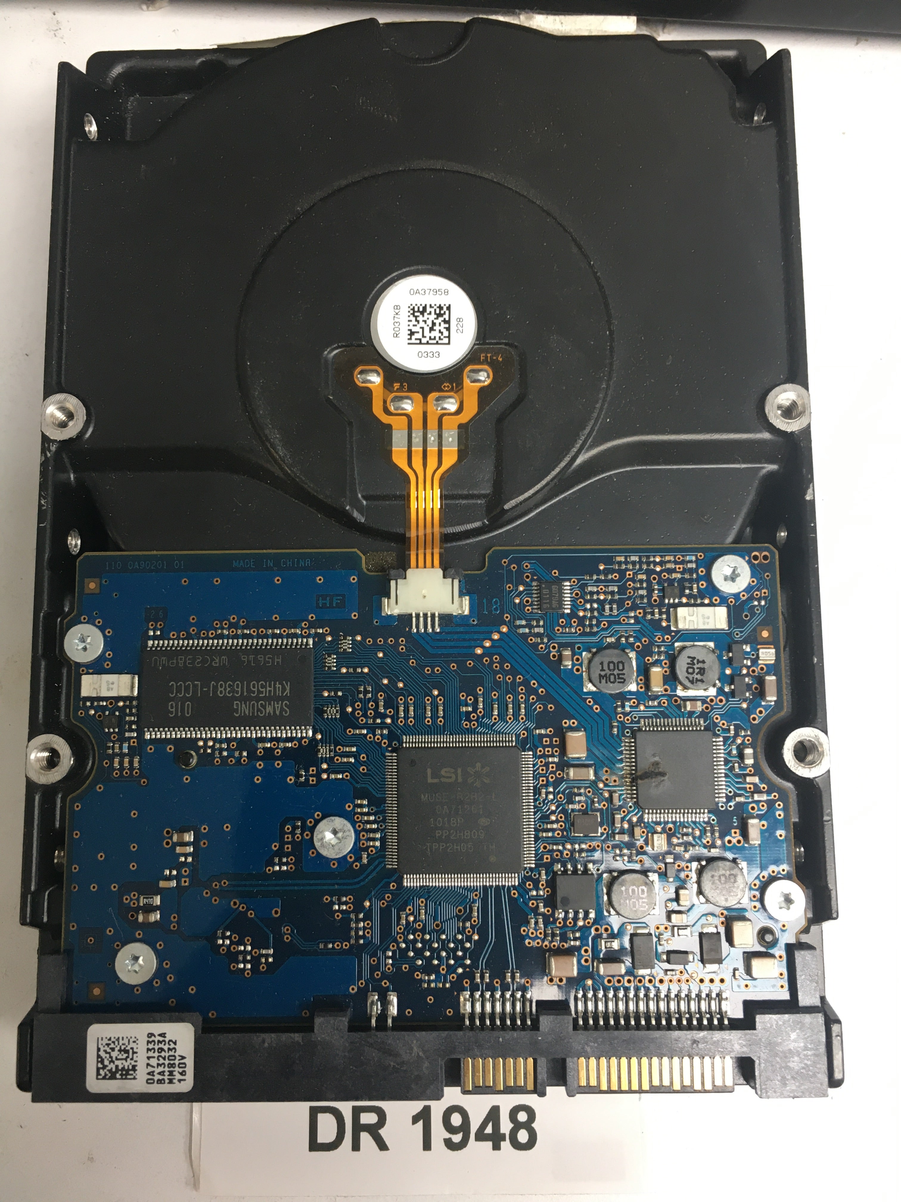 HUA722020ALA331, Serial Number: B9G8D69F, P/N: 0F10629, MLC: JPK3FD, 2TB 3.5, PCB: 110 0A90201 01
