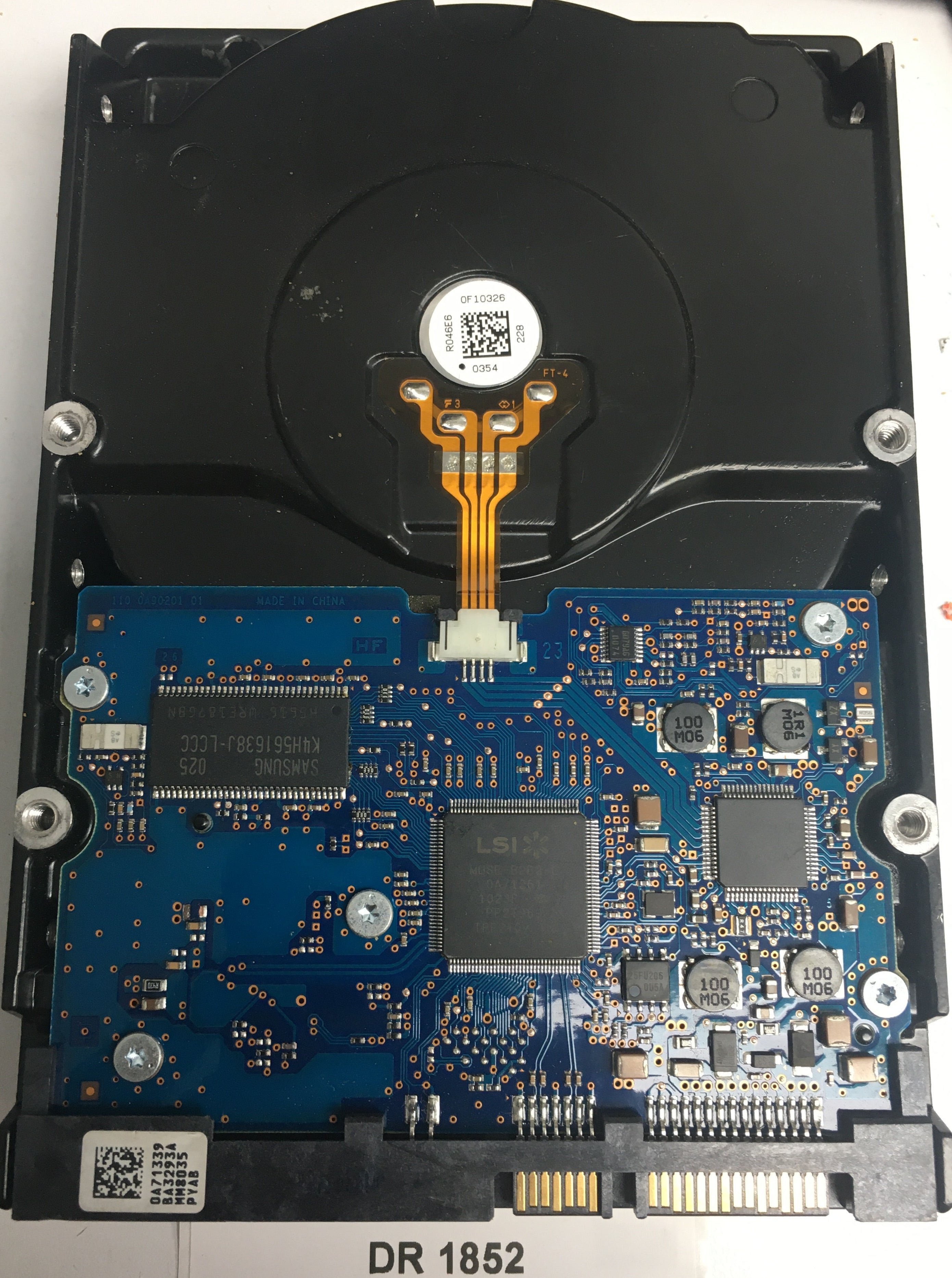HUA722020ALA331, Serial Number: B9H210UT, P/N: 0F10629, MLC: JPK3FD, 2TB 3.5, PCB: 110 0A90201 01