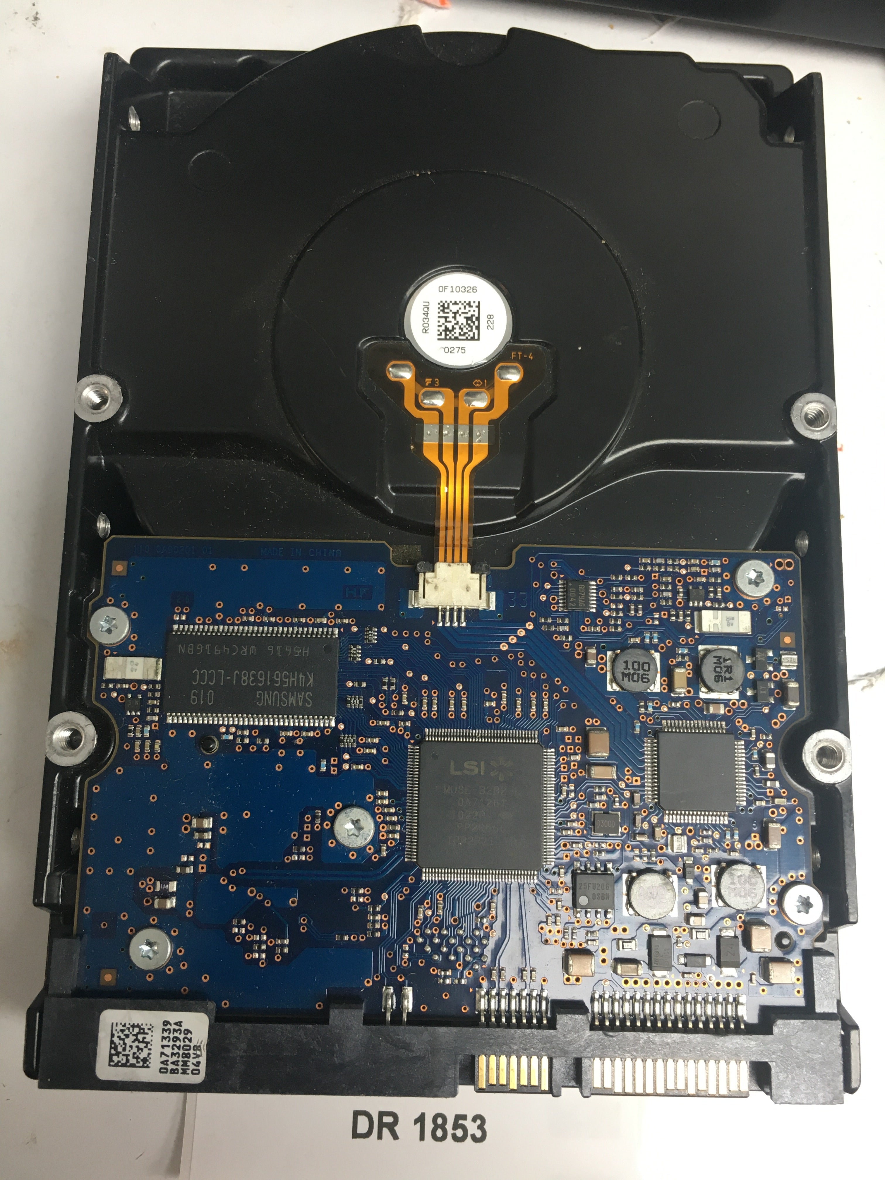 HUA722020ALA331, Serial Number: YBKUV5AF, P/N: 0F10629, MLC: JPK3FD, 2TB 3.5, PCB: 110 0A90201 01