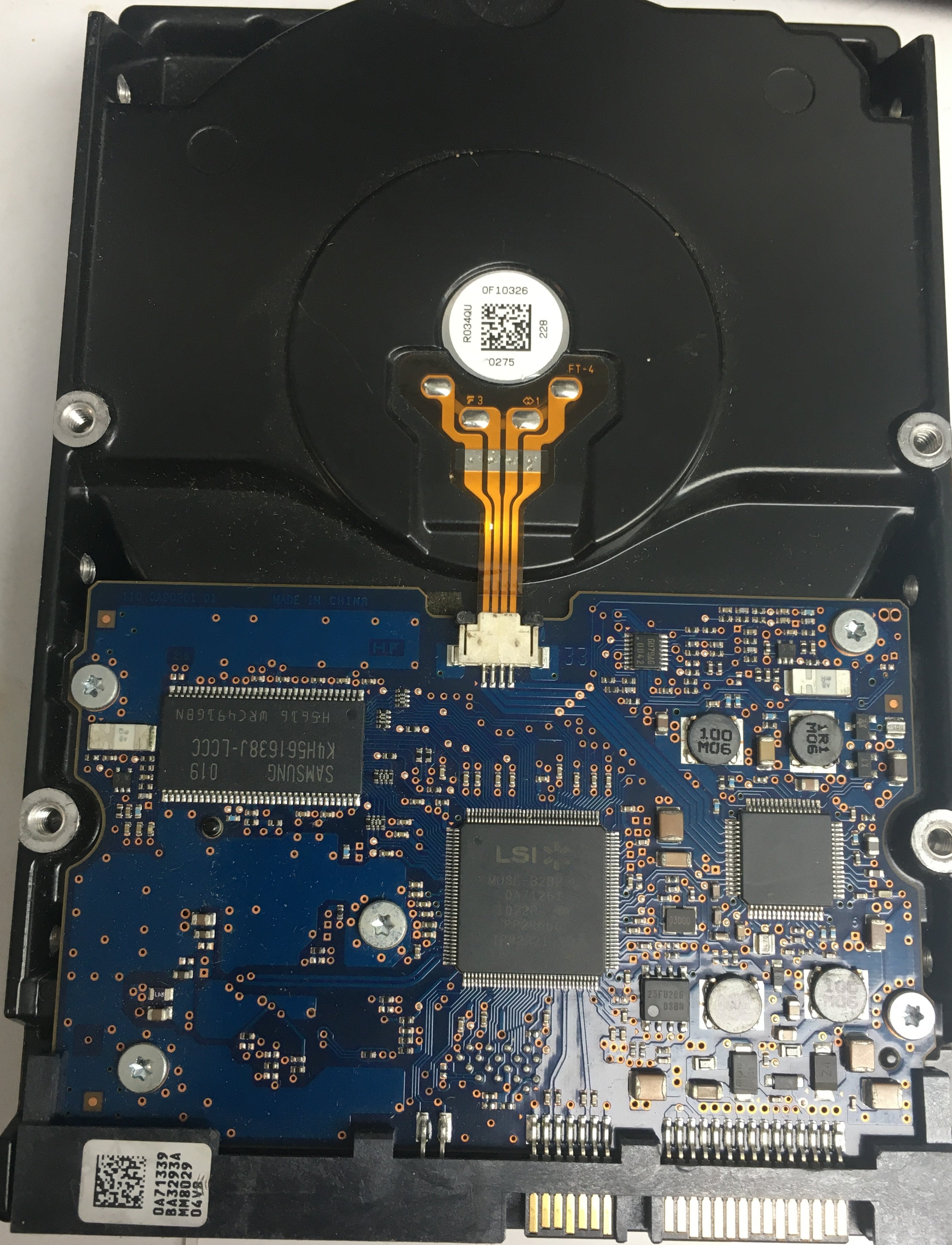 HUA722020ALA331, Serial Number: YBKUV5AF, P/N: 0F10629, MLC: JPK3FD, 2TB 3.5, PCB: 110 0A90201 01