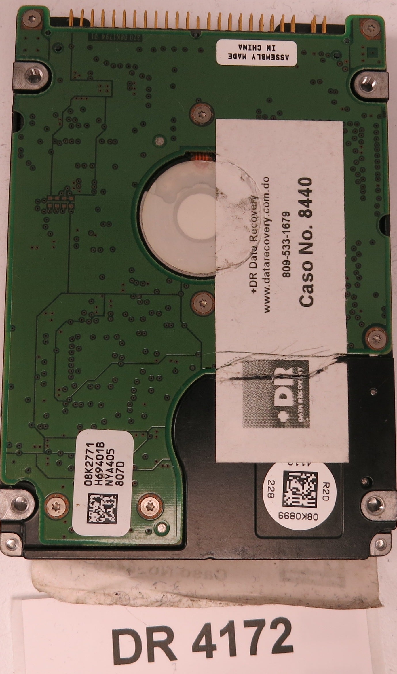 IC25N040ATMR04-0, Serial Number: KBGSAGNH, P/N: 08K0633, MLC: H69555, 40GB 3.5, PCB: 320 08K1794 01