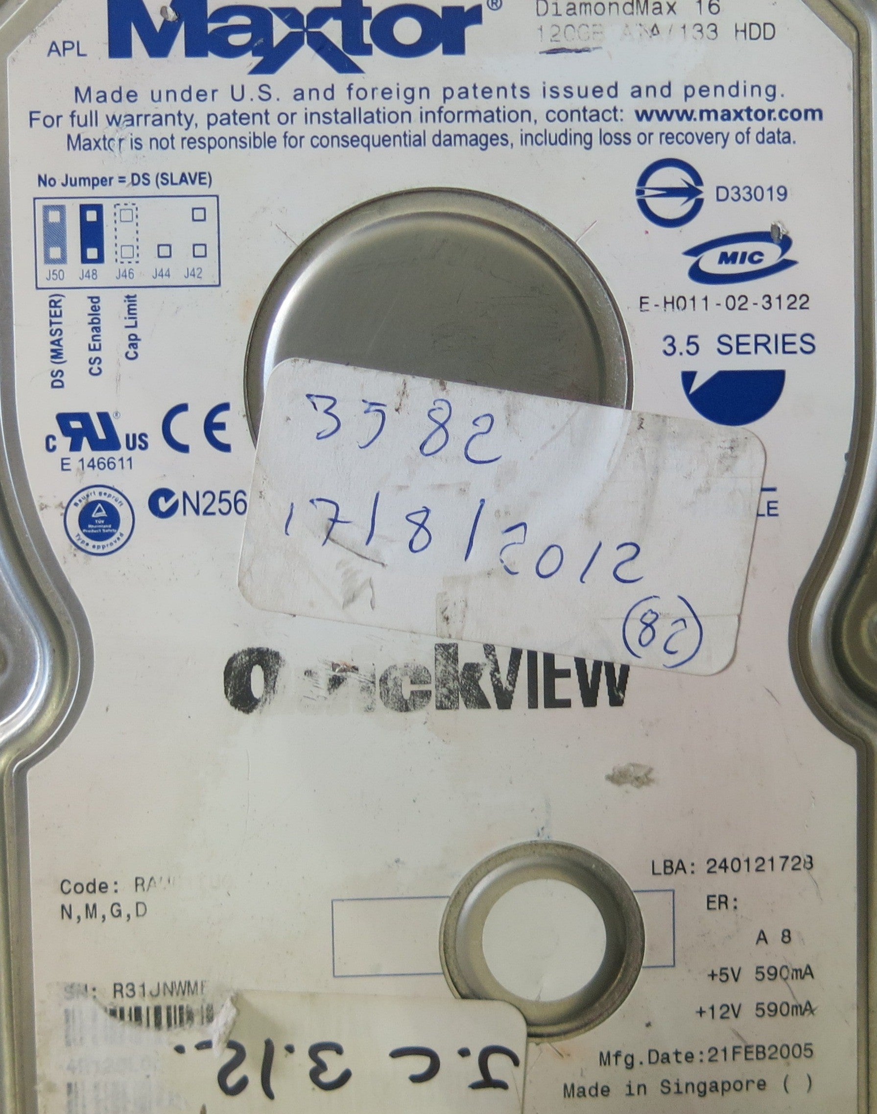 MAXTOR  301593100 PCB