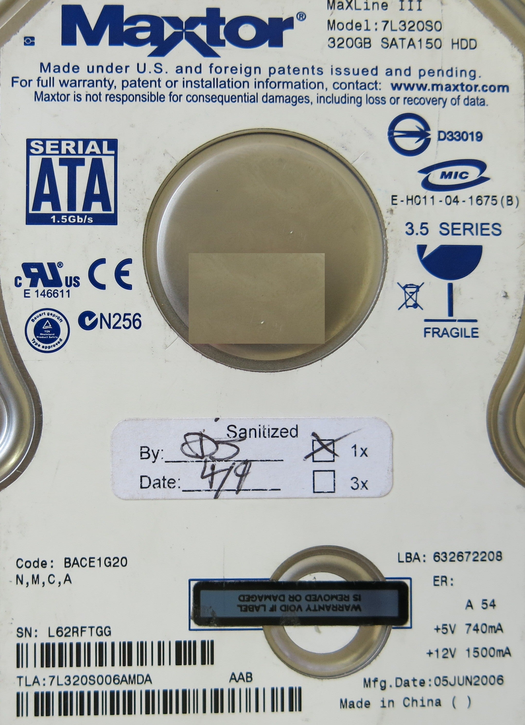 MAXTOR 302071101 PCB