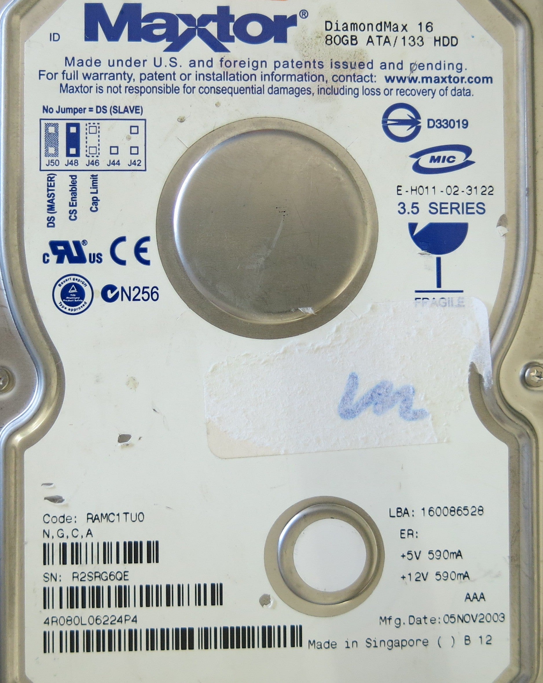 MAXTOR  4R080L0 PCB 301593100