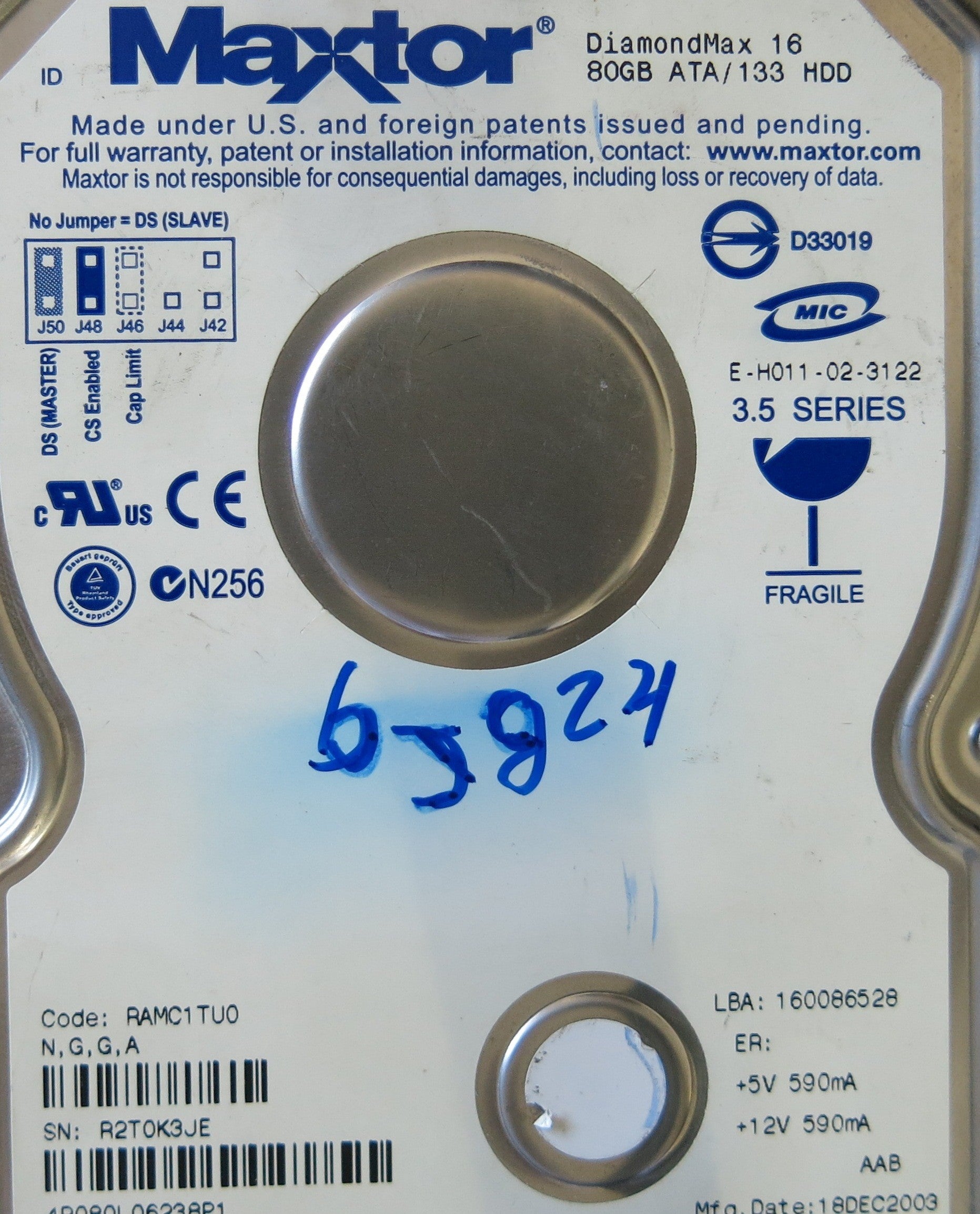 MAXTOR  4R080L06210P1 PCB 301593100