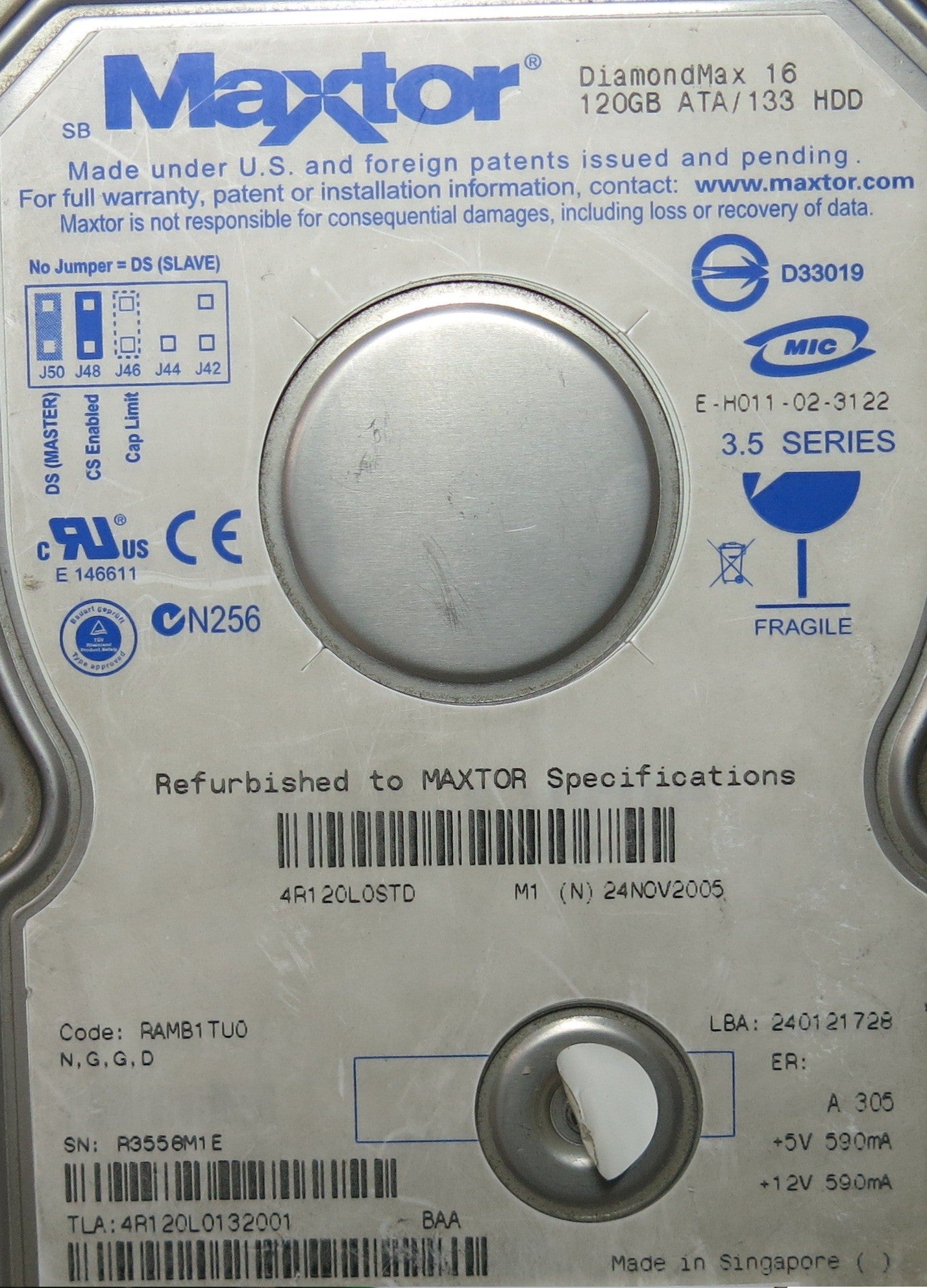 MAXTOR 4R120L0 301593100 PCB