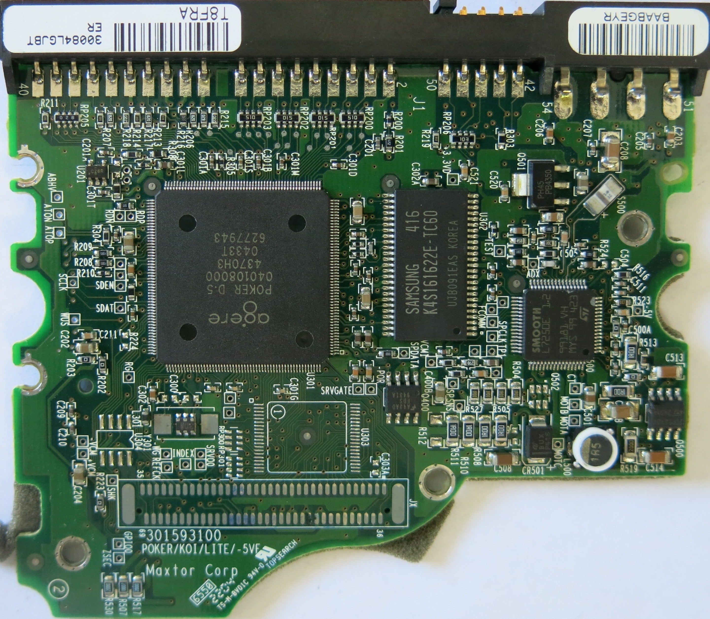 MAXTOR 4R120L0 CODE RAMB1TU0 N, M, G, D PCB 301593100