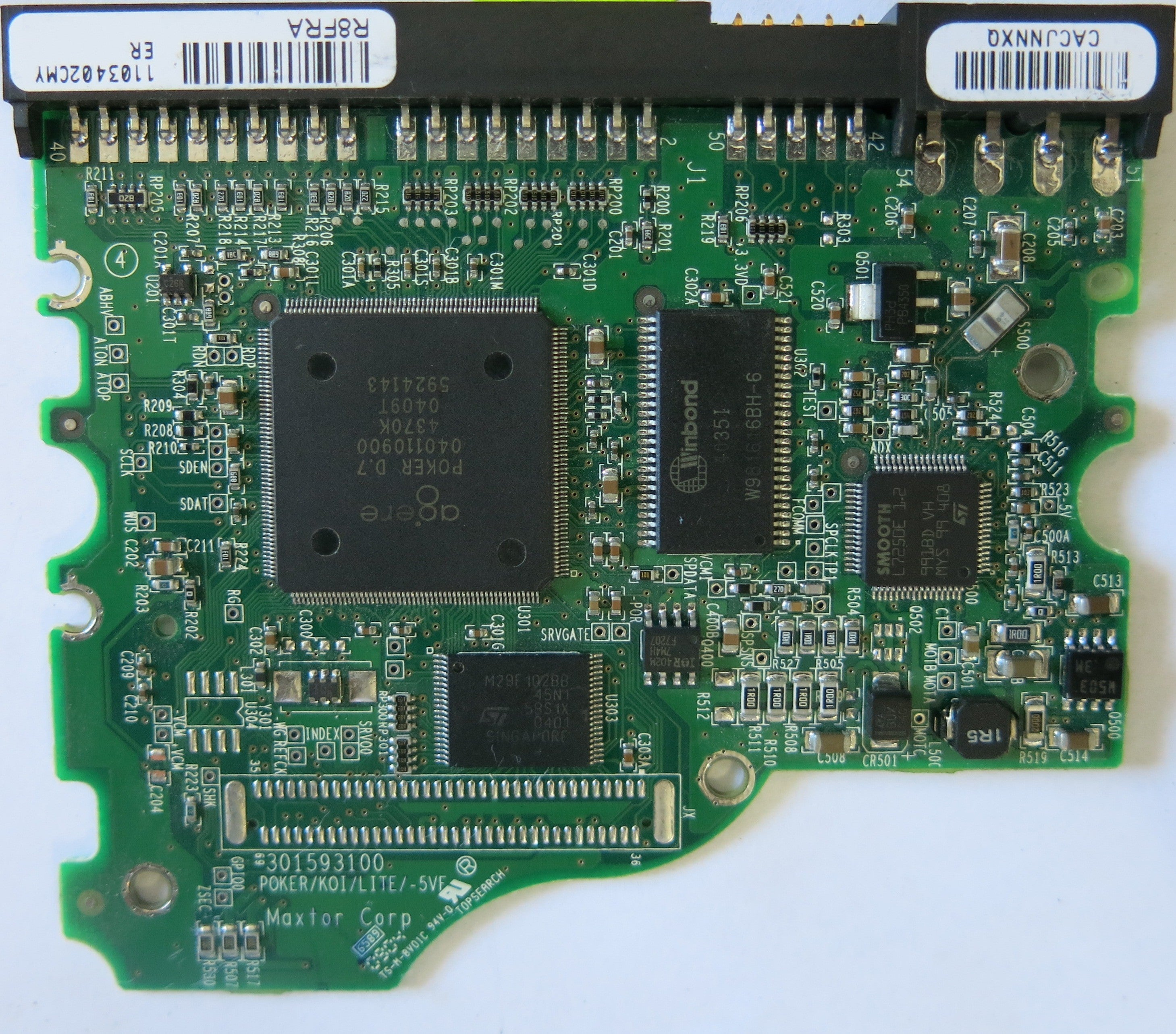 MAXTOR 4R120L0 CODE RAMB1TUO N,F, G, D PCB 301593100