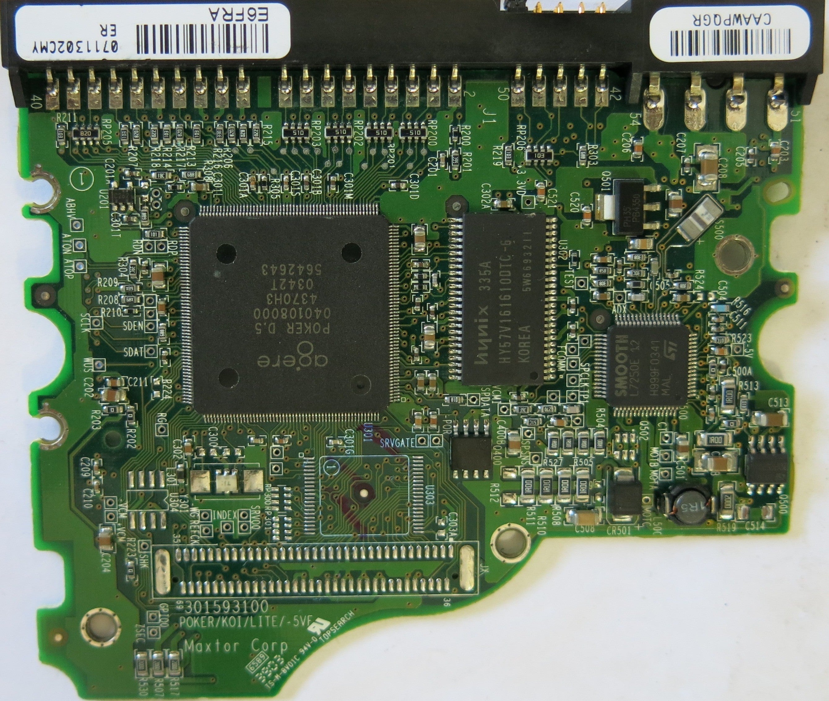 MAXTOR  4R120L01316P1 PCB 301593100 CODE RAMB1TU0 N,F,G,D SN R34RYNTE