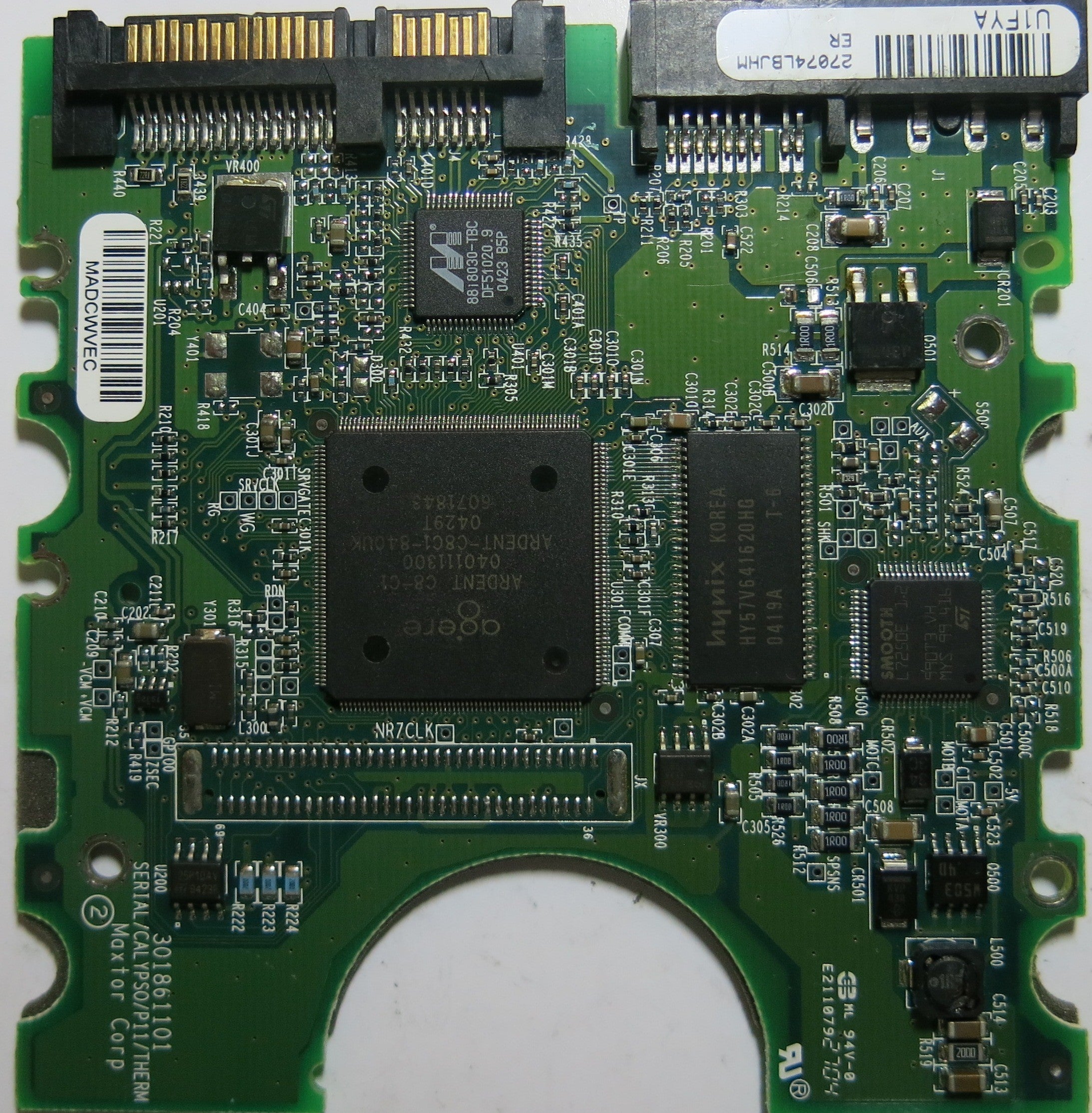 MAXTOR 6Y080M0 CODE YAR51HW0 N.M.B.A 301861101 PCB