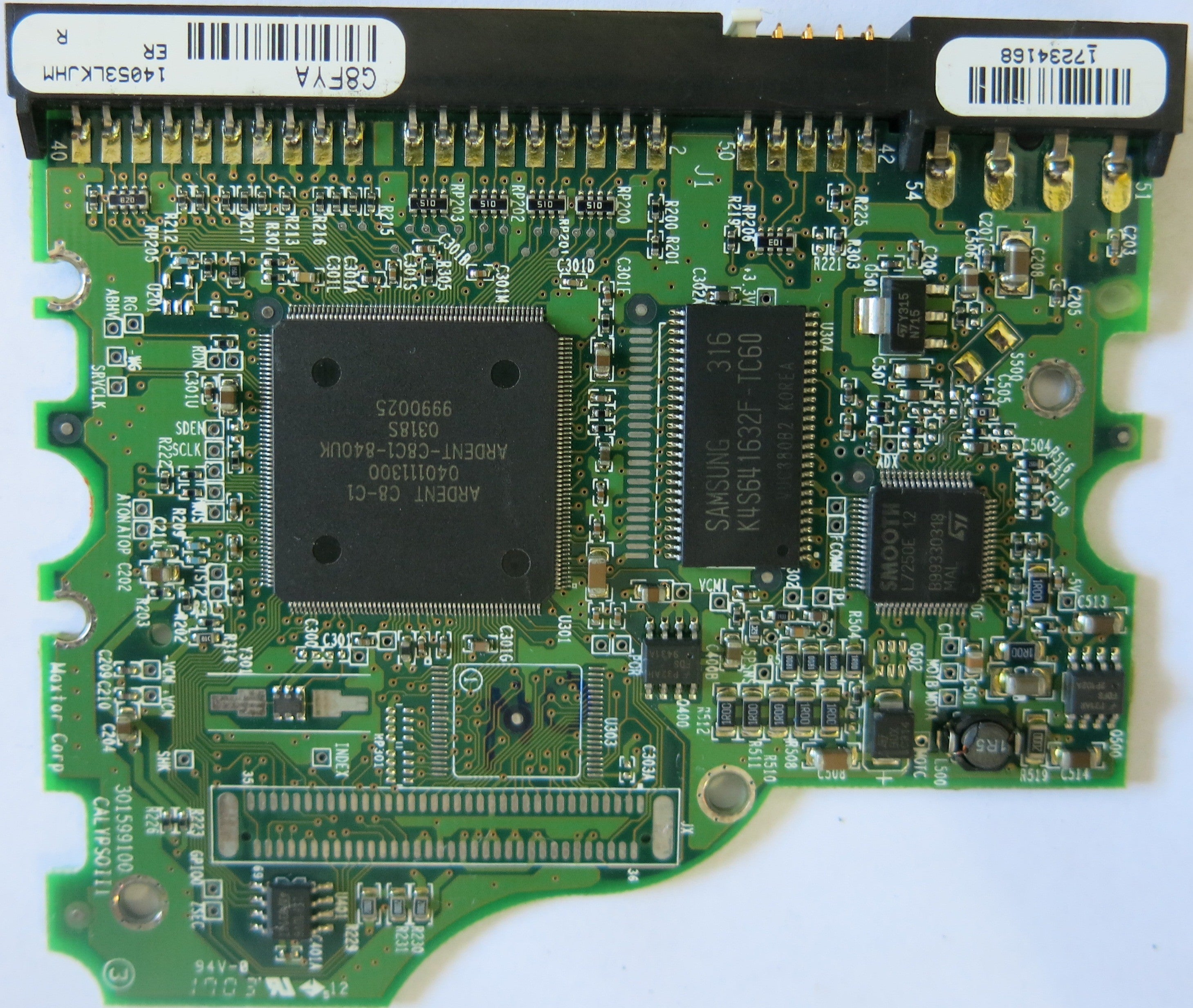 MAXTOR 6Y250P0 CODE YAR41BW0 K,M,G,D PCB 301599100
