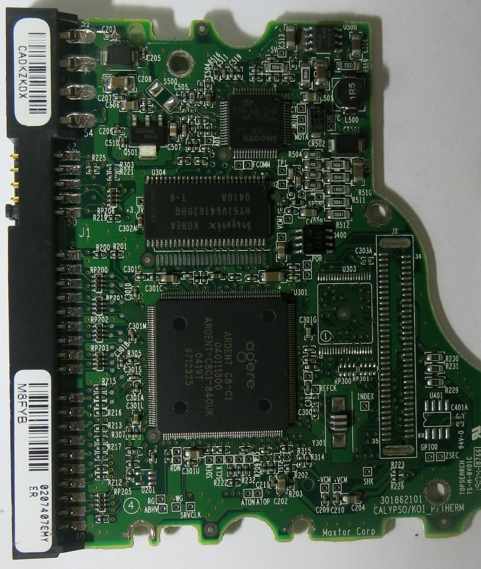 MAXTOR 7Y200P0 CODE YAR41BW0 K,G,B,D PCB 301862101