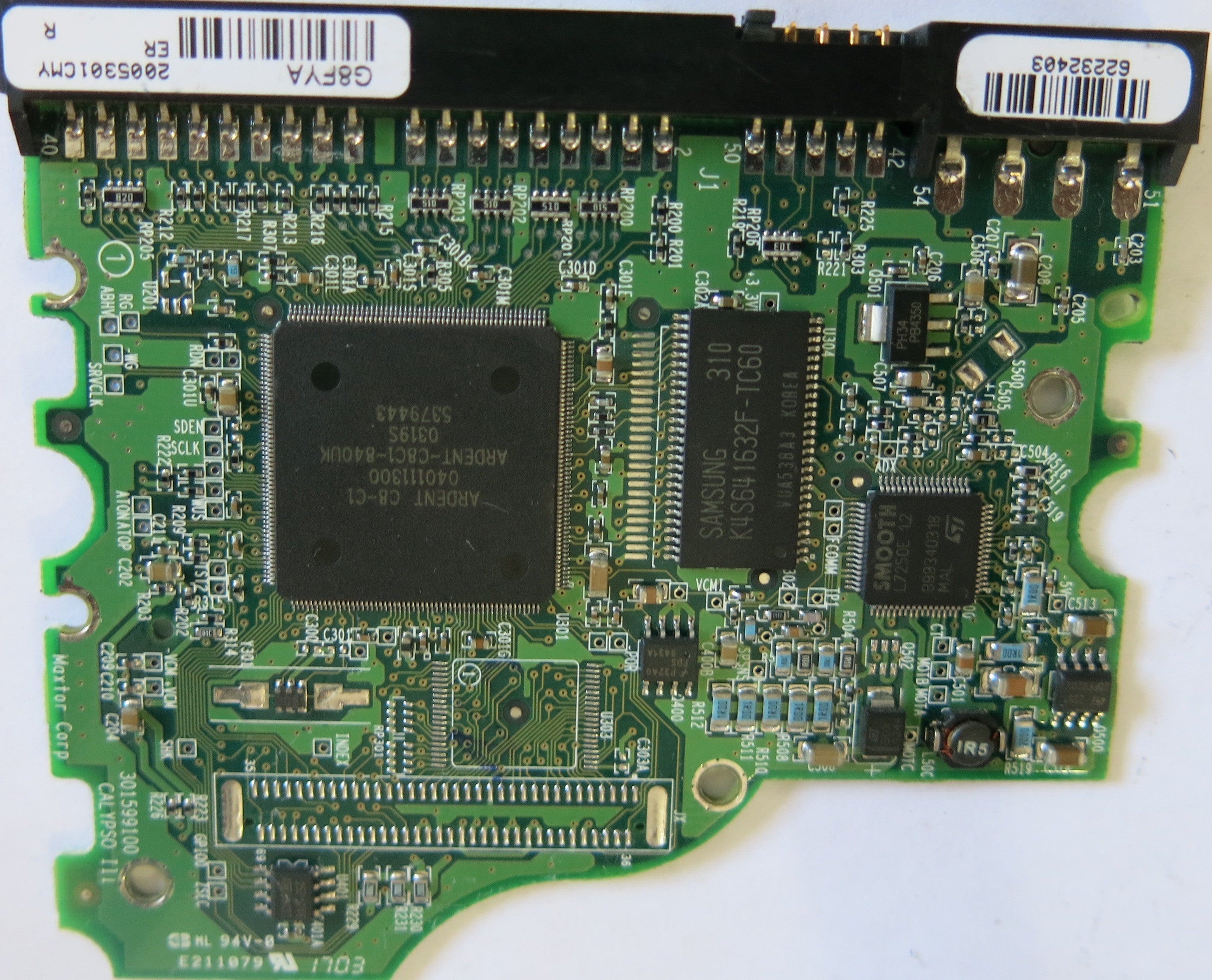 MAXTOR 7Y250P00612R1 CODE YAR41BW0  301599100 PCB