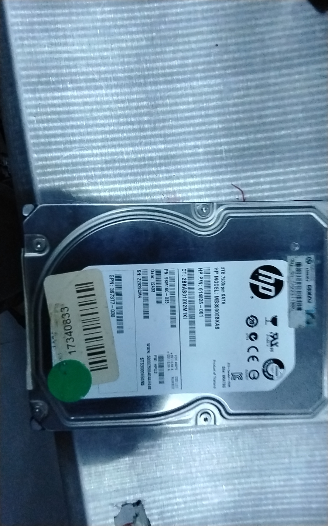 MB3000EBKAB,  Serial:Z2928CM4,  3000GB 3.5,  PCB:100611023- REV B