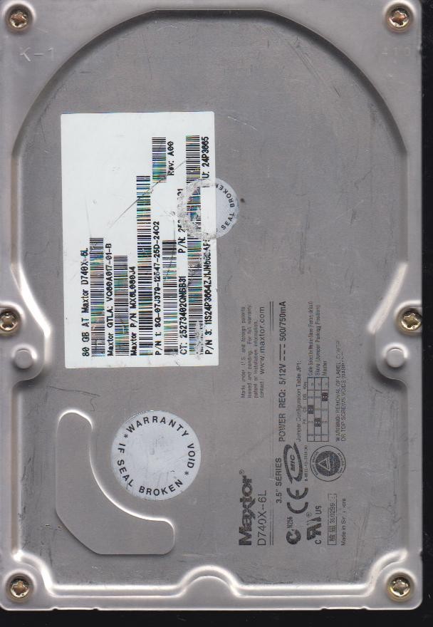 VQ80A017-01-B,PCB:10 123301 01 REV D ,80GB 3,5