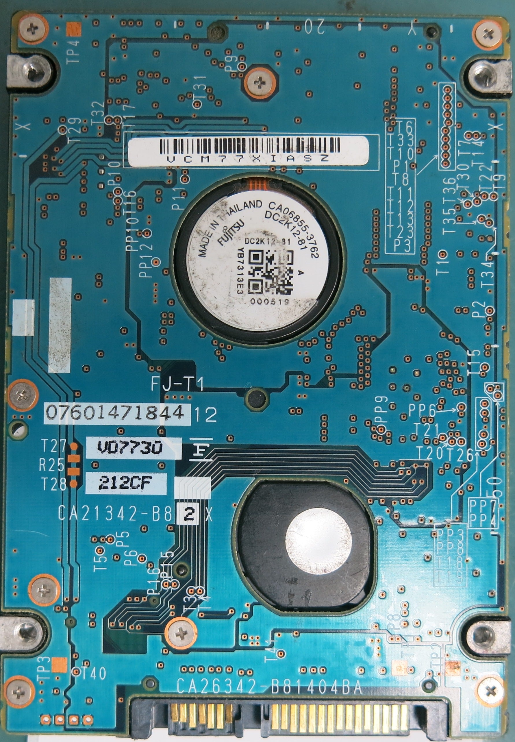 MHW2080BJ G2, Serial Number: K30TT7827GB7, 80GB 2.5