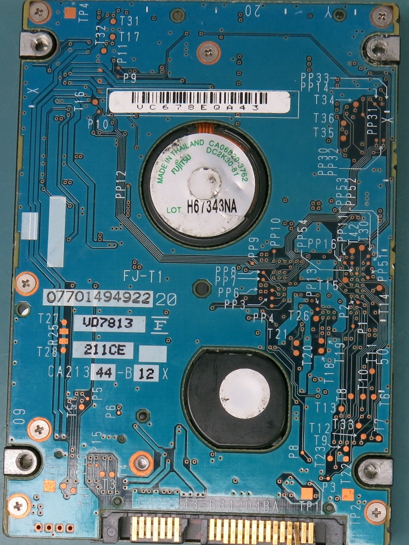 MHW2120BH  SERIAL NUMBER NZ0XT792DK83  120GB 2.5  PCB  CCA26343-B84204BA