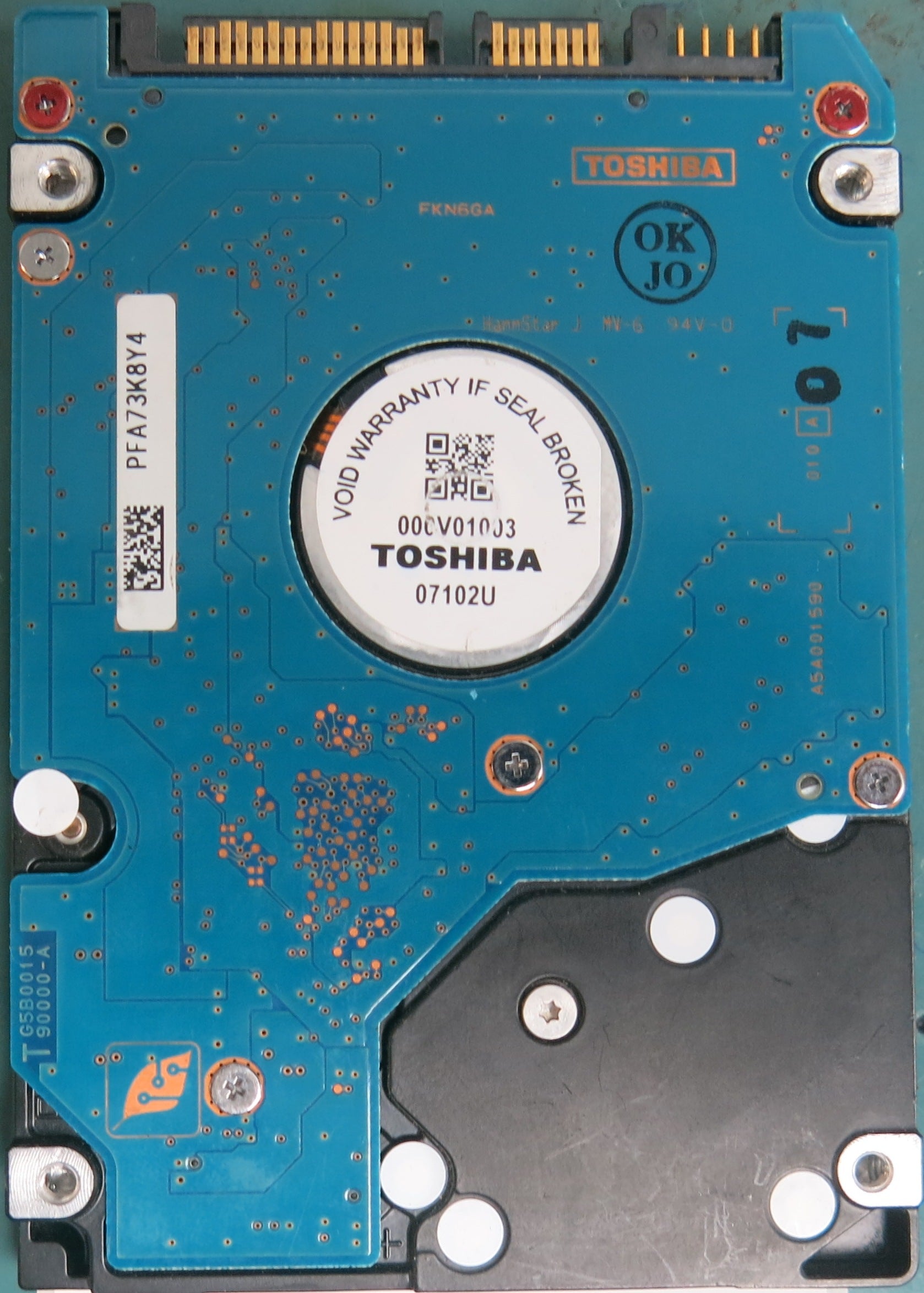 MK1234GSX,  120GB, 2.5,  PCB: TG5B001590000-A,  S/N: 370DT2X9T 9H2 EC.A,