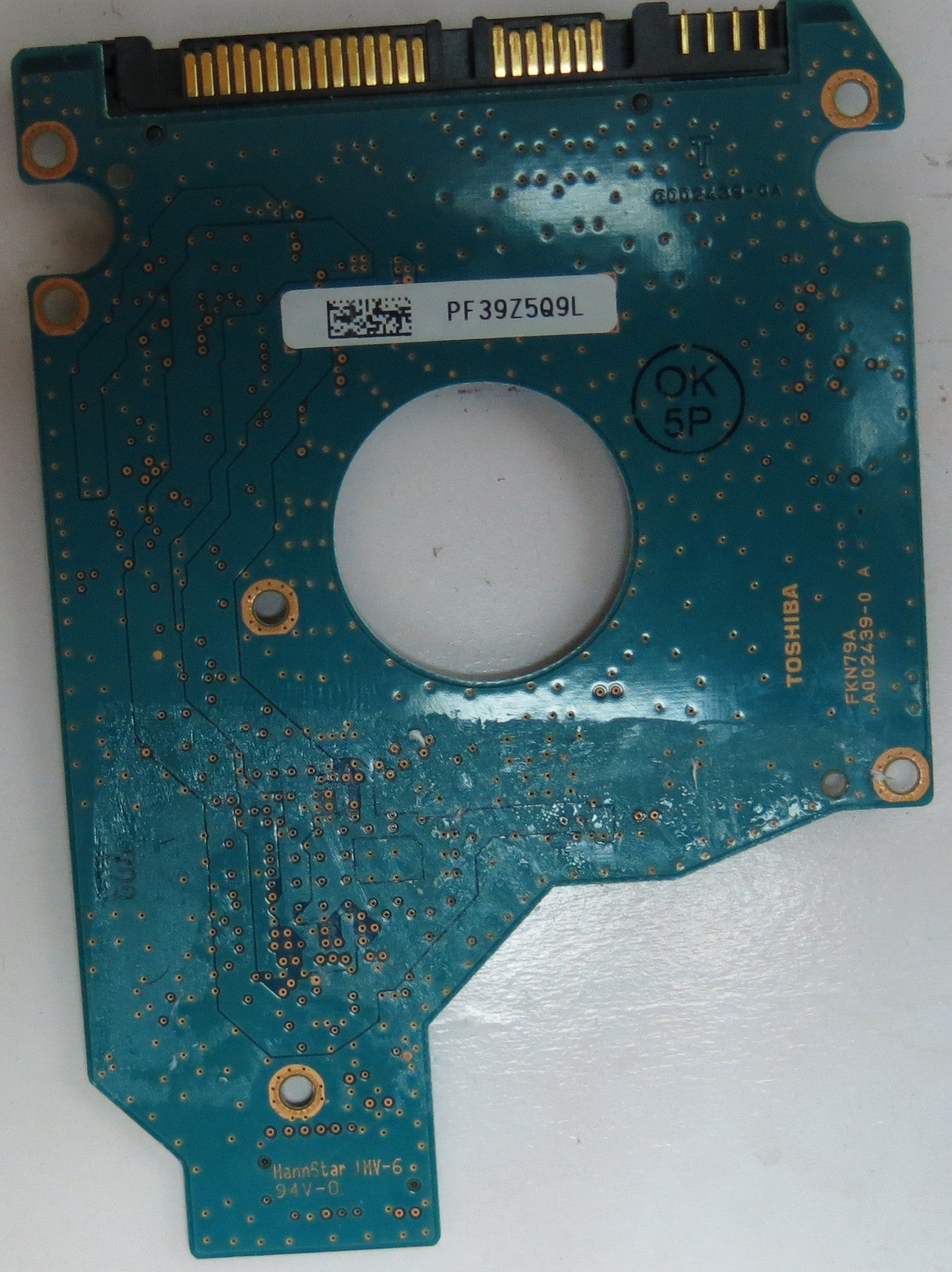MK1655GSX HDD2H25 H ZR01 S G002439-0A PCB