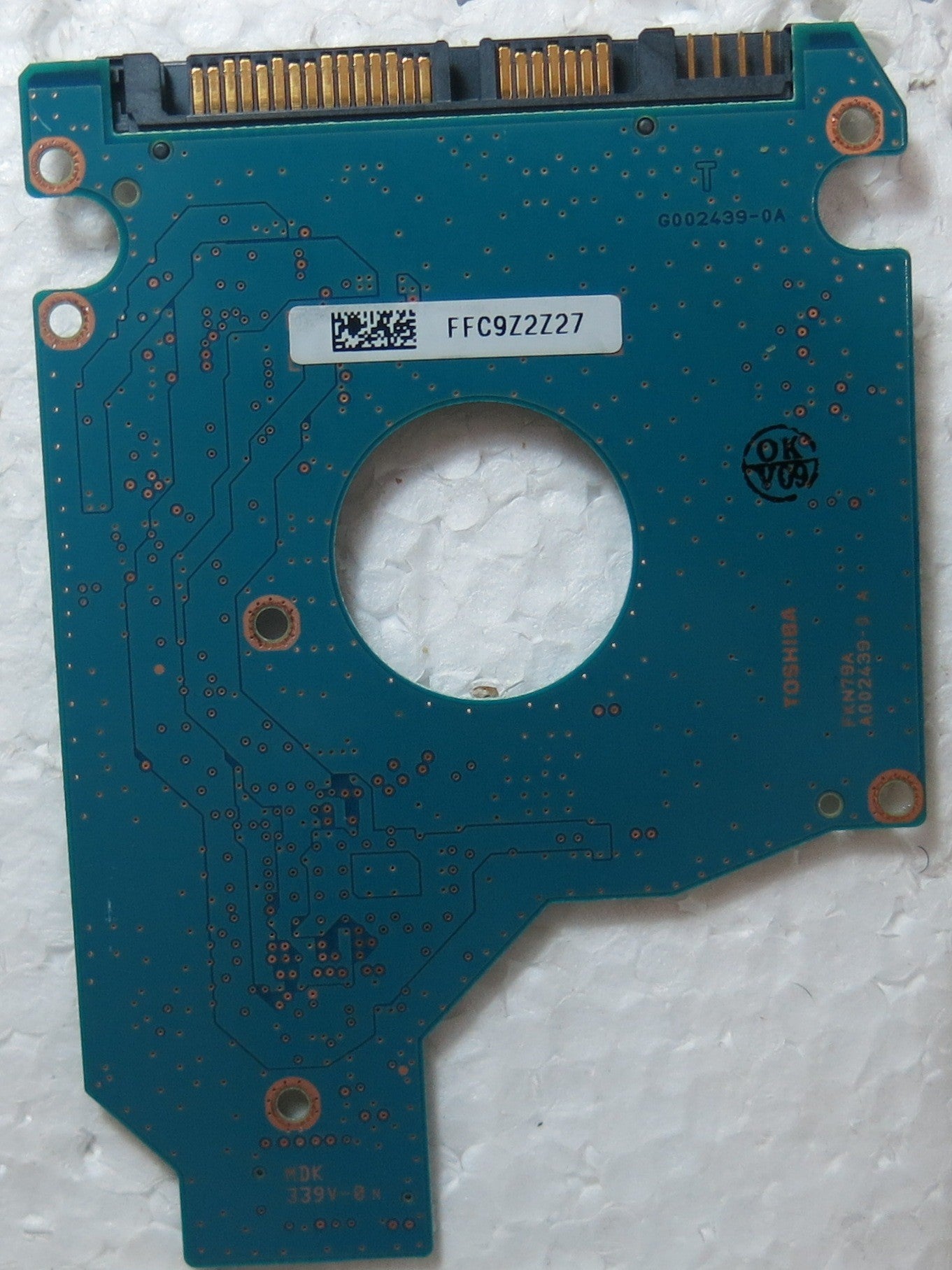 MK1655GSX HDD2H25 H ZR01 S G002439-0A PCB