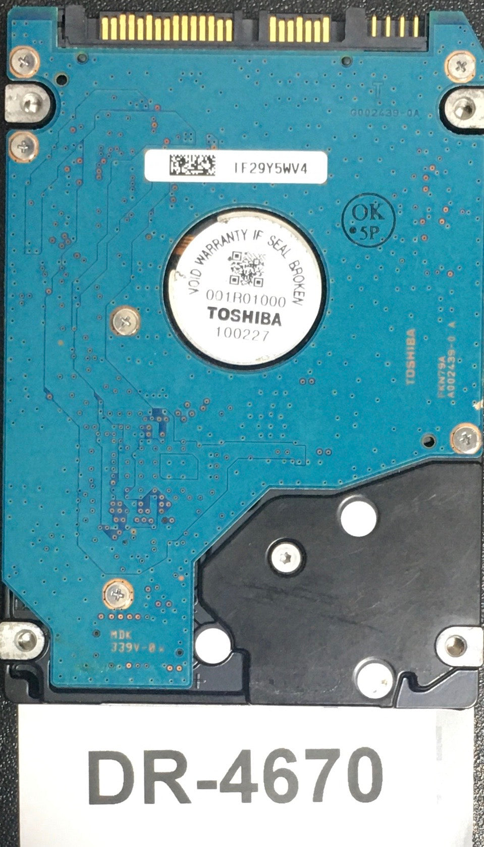 MK1655GSX,  Serial: 201GCBSNT F12 EC.A,  160GB 2.5,  PCB :G002439-0A,