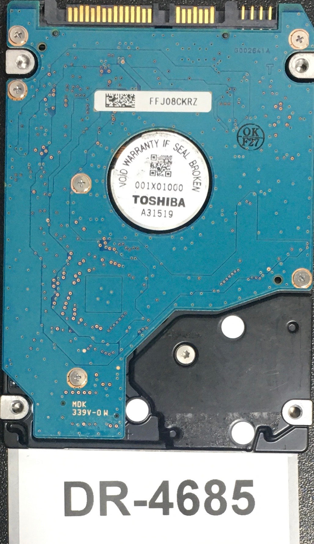 MK1665GSX,  Serial: 80VGS05JS KV1 EC.A,  160GB 2.5,  PCB :G002641A,