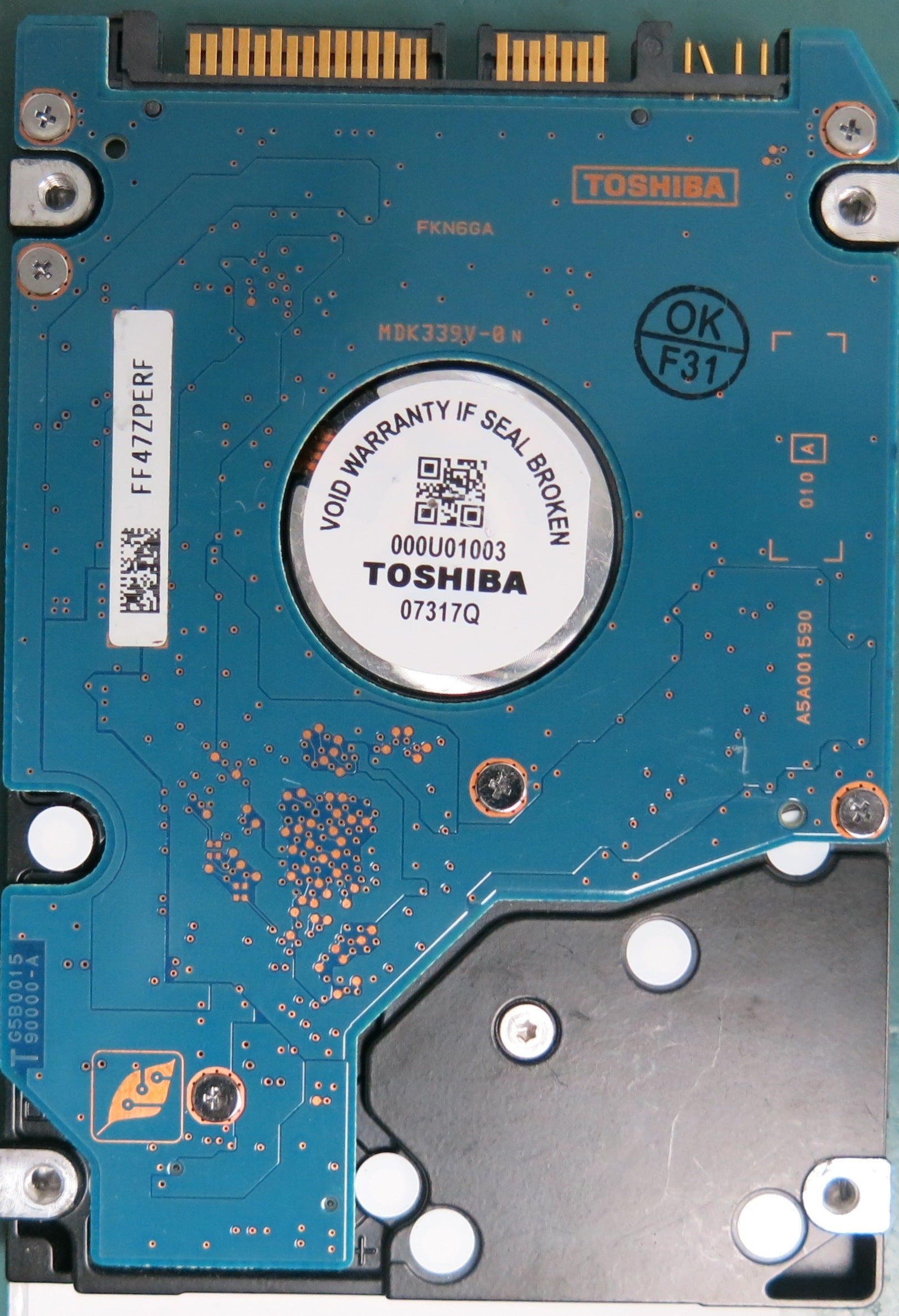 MK2035GSS, 200GB 2.5, PCB: G58001590000-A