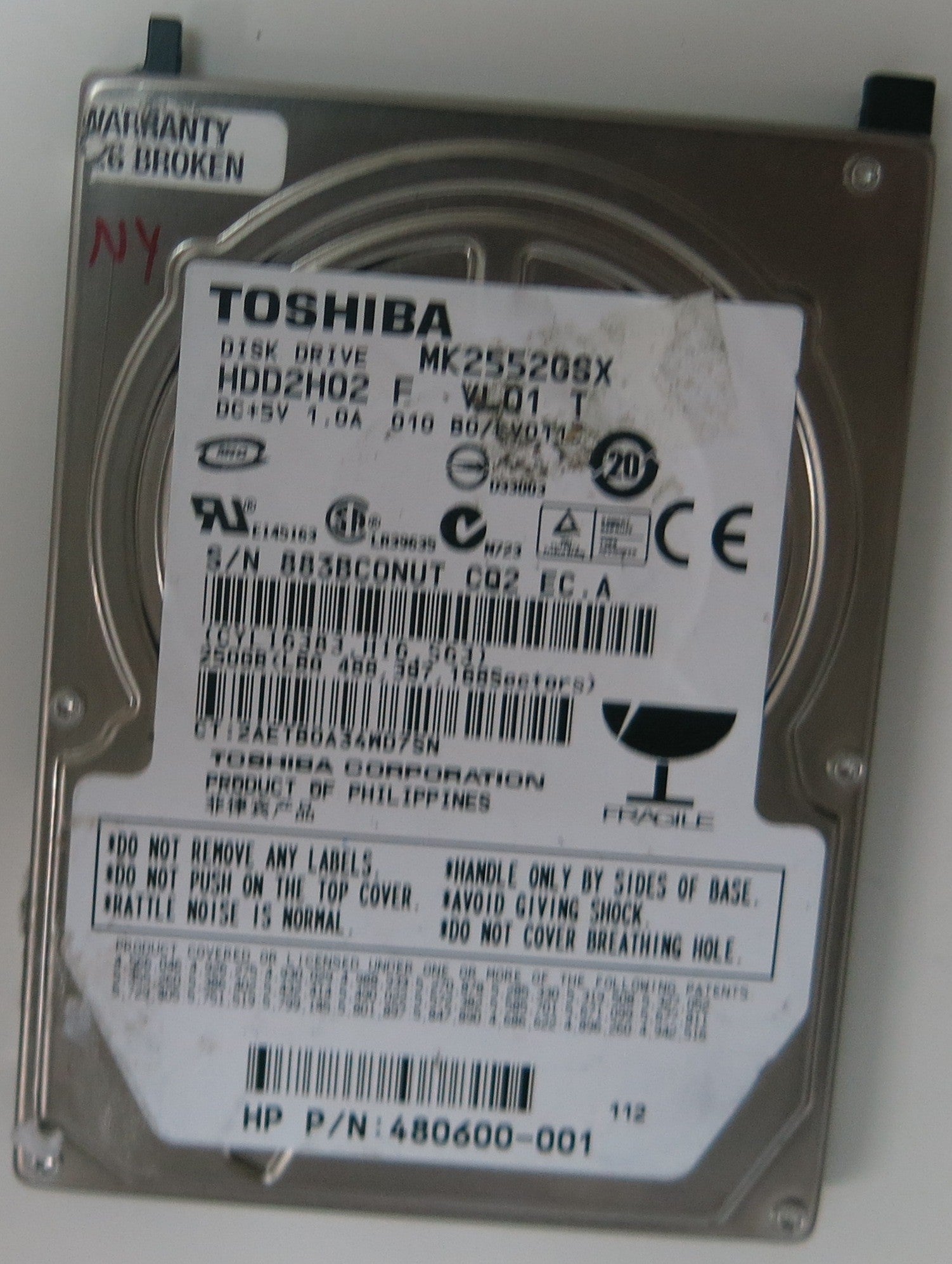 MK2552GSX HDD2H02 F VL01 T,  G002217A PCB