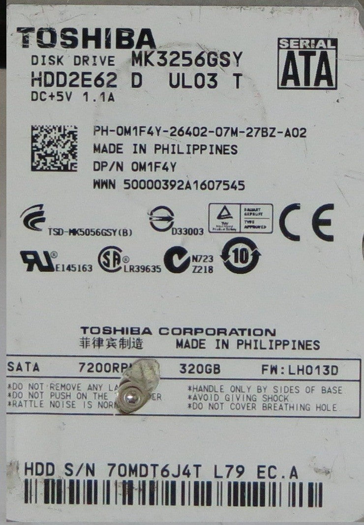 MK3256GSY HDD2E62 D UL03 T  G002587-0A PCB