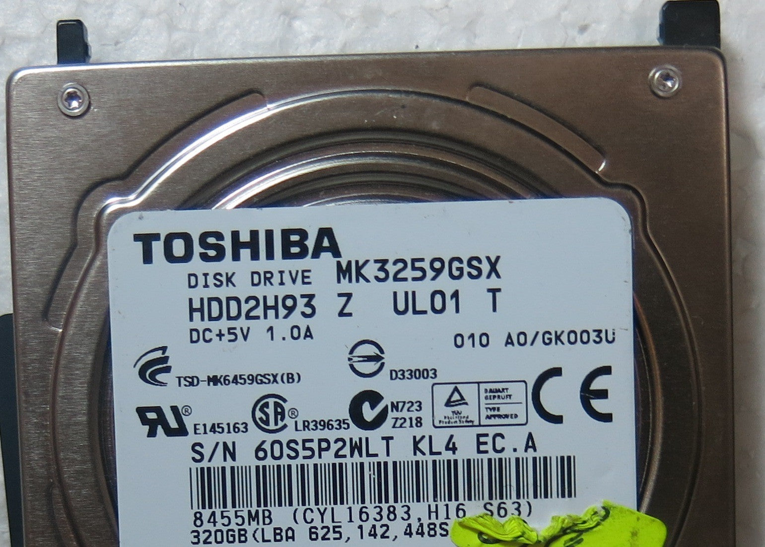 MK3259GSX HDD2H93 Z ULO1 T G002641A PCB