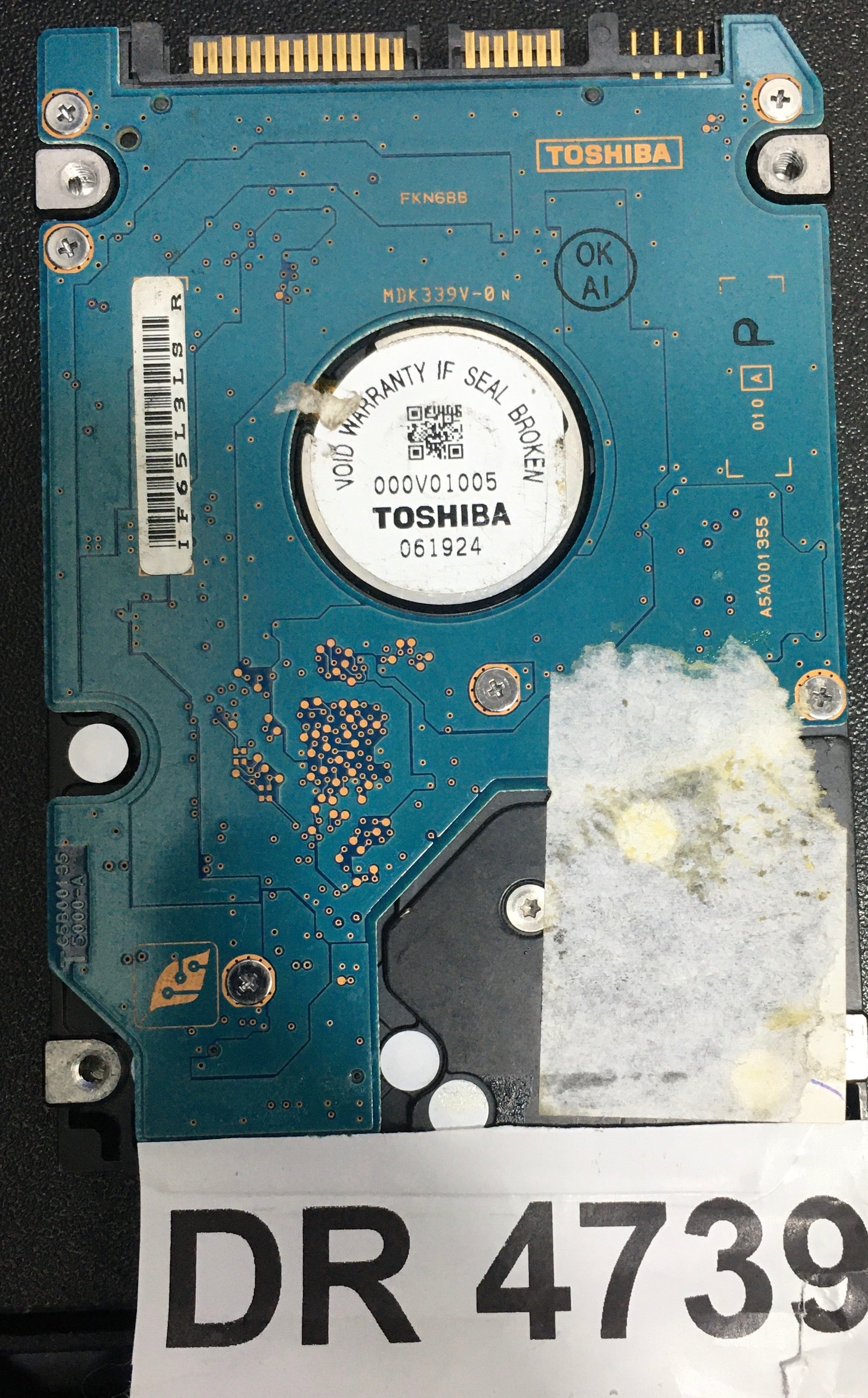 MK4032GSX,  Serial: 56PM6601T,  40GB 2.5,  PCB : G5B00135 5000-A,