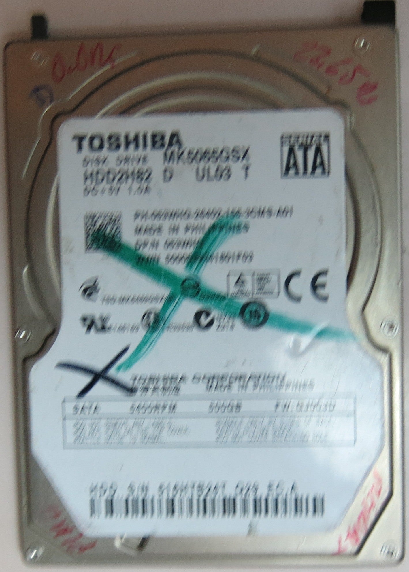 MK5065GSX HDD2H82 D UL03 T G002641A PCB